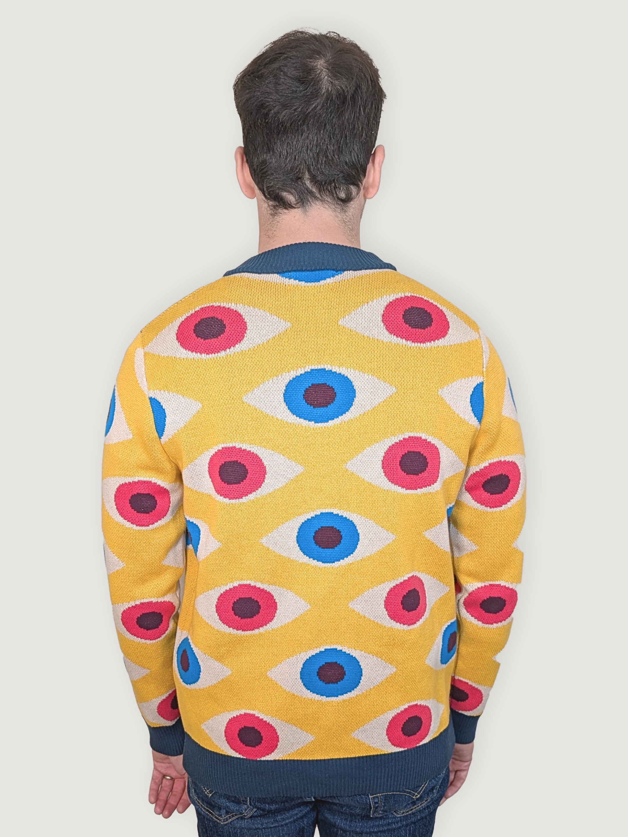 Bauhaus Eyeball Cardigan - Sleepy Peach 292