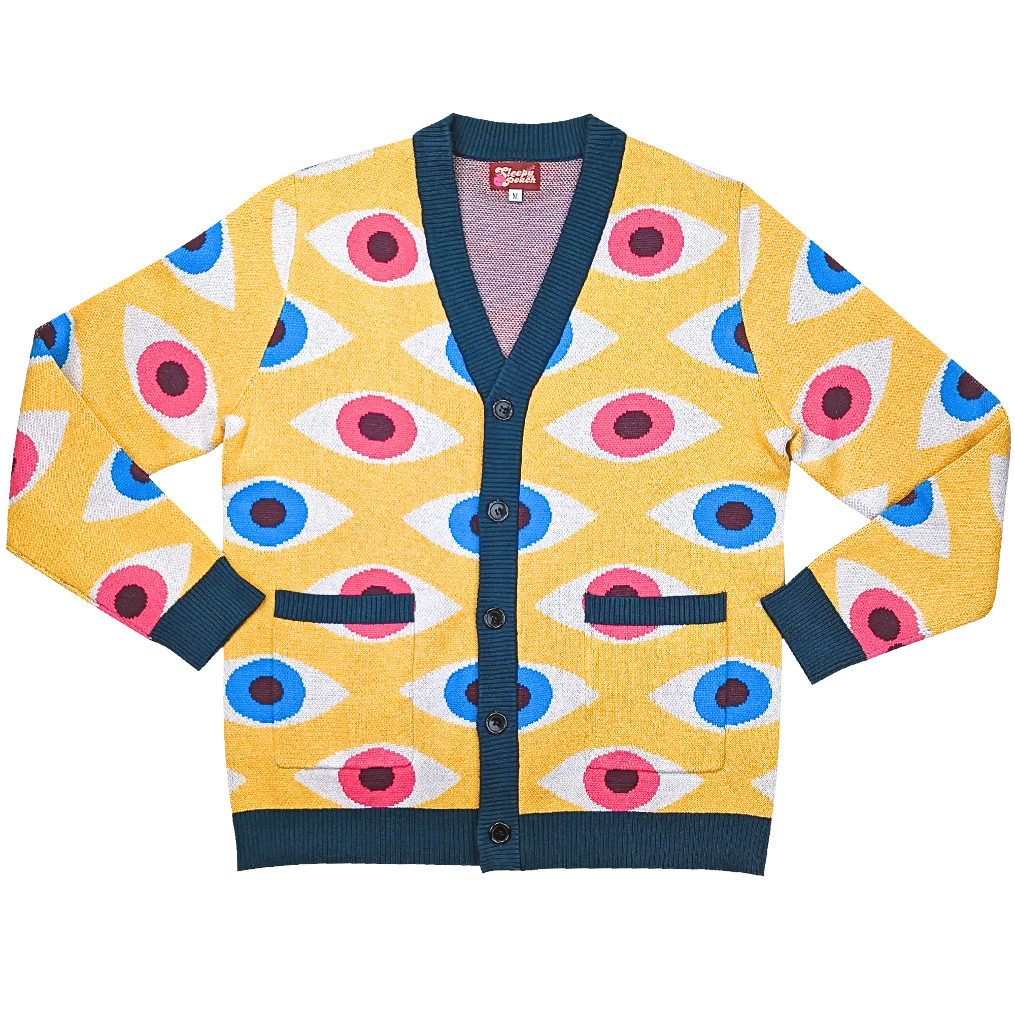 Bauhaus Eyeball Cardigan - Sleepy Peach 292