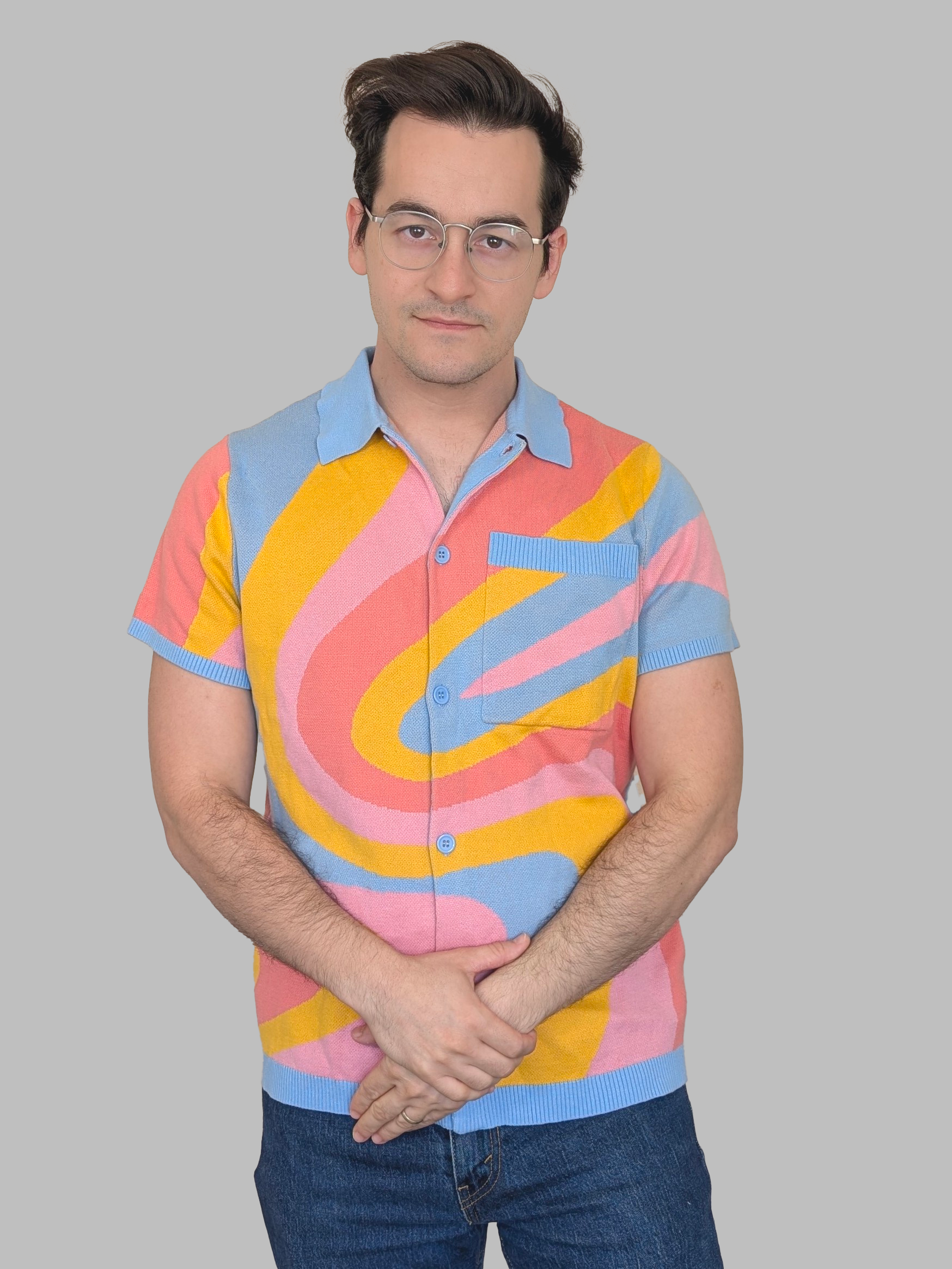 Beautiful Dreamer Button Up - Sleepy Peach