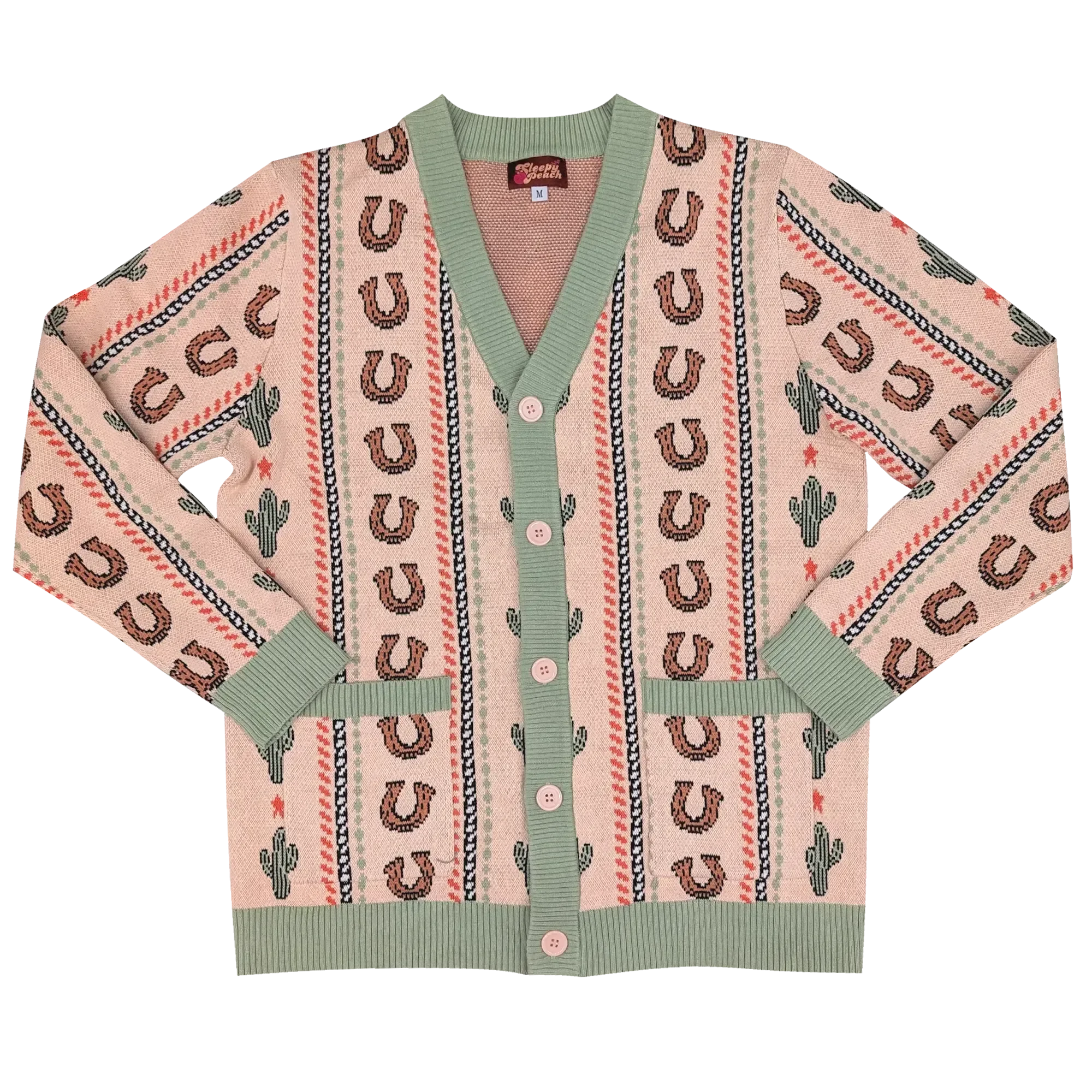 Best Western Cardigan - Sleepy Peach