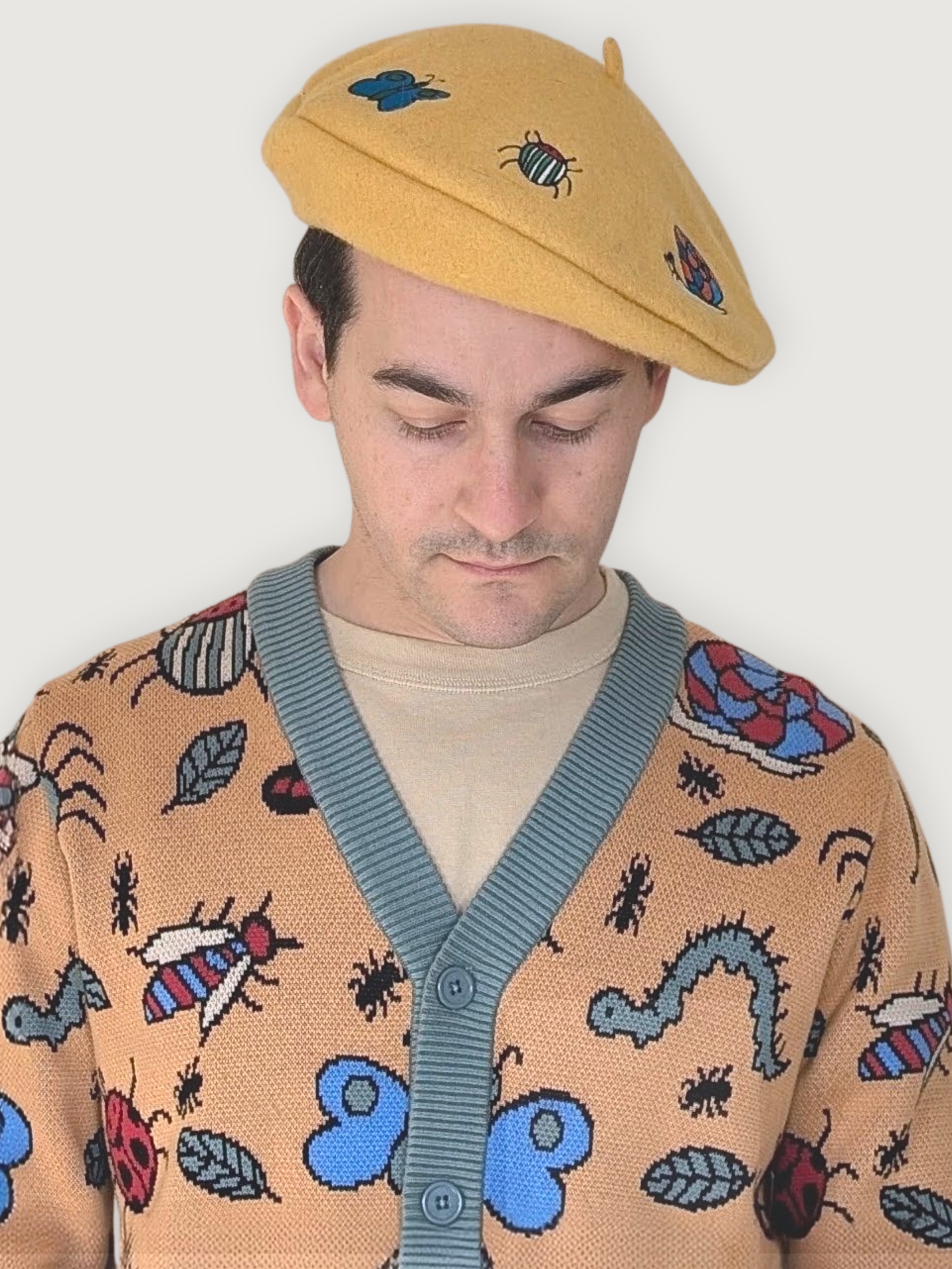 Buggin' Out Beret - Sleepy Peach