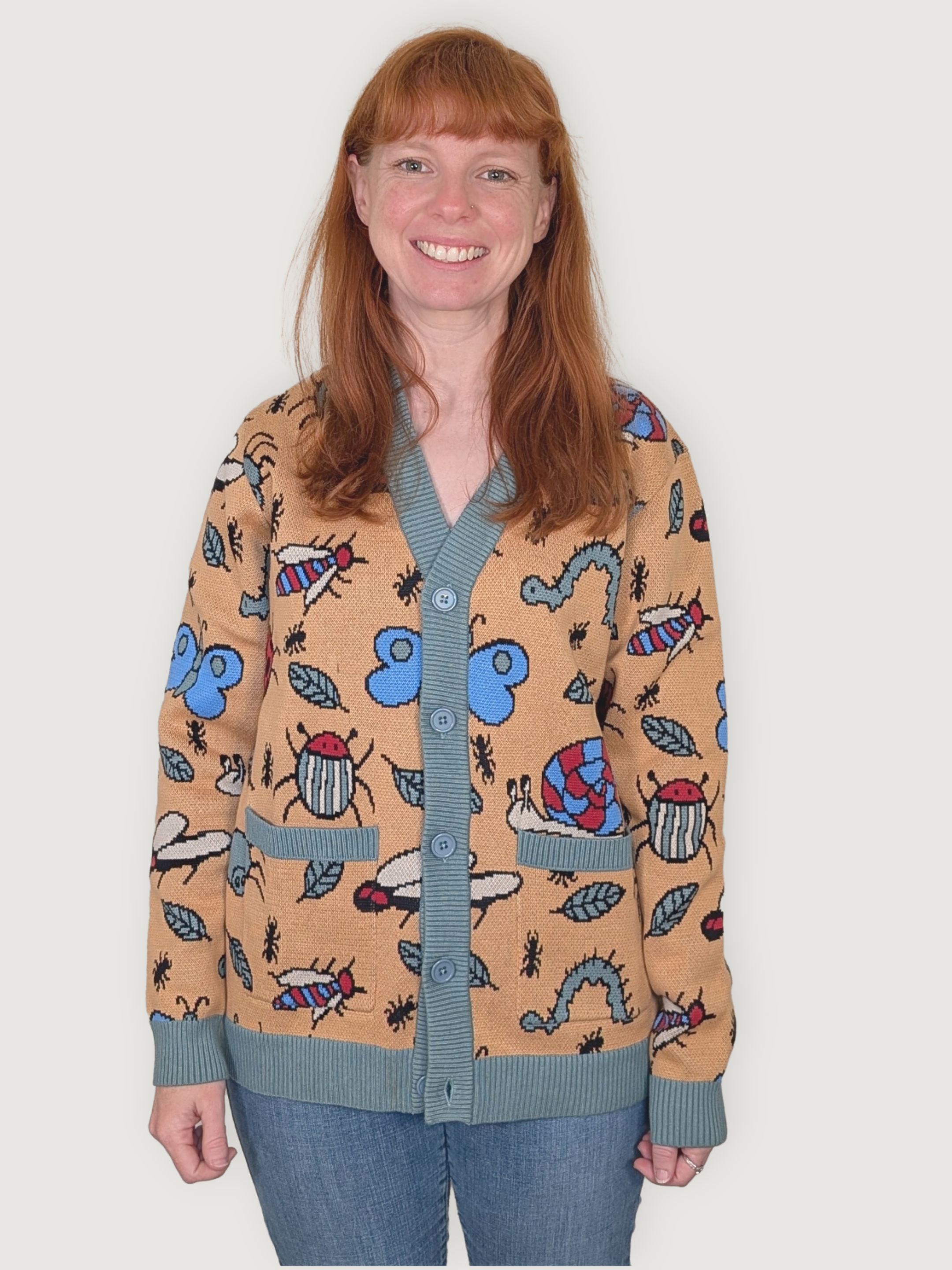 Buggin' Out Cardigan - Sleepy Peach 9989