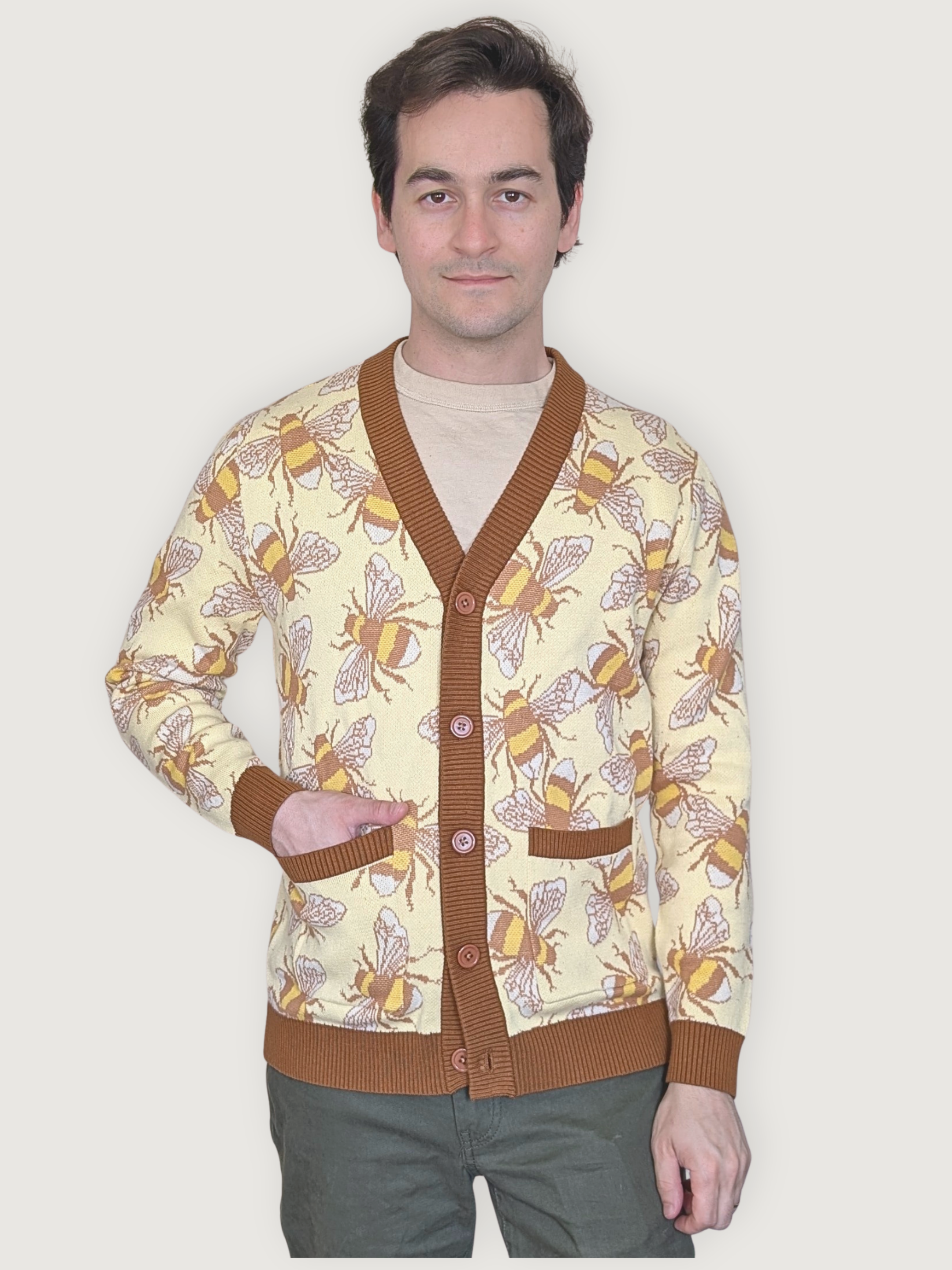 Bumblebee Cardigan - Sleepy Peach 17