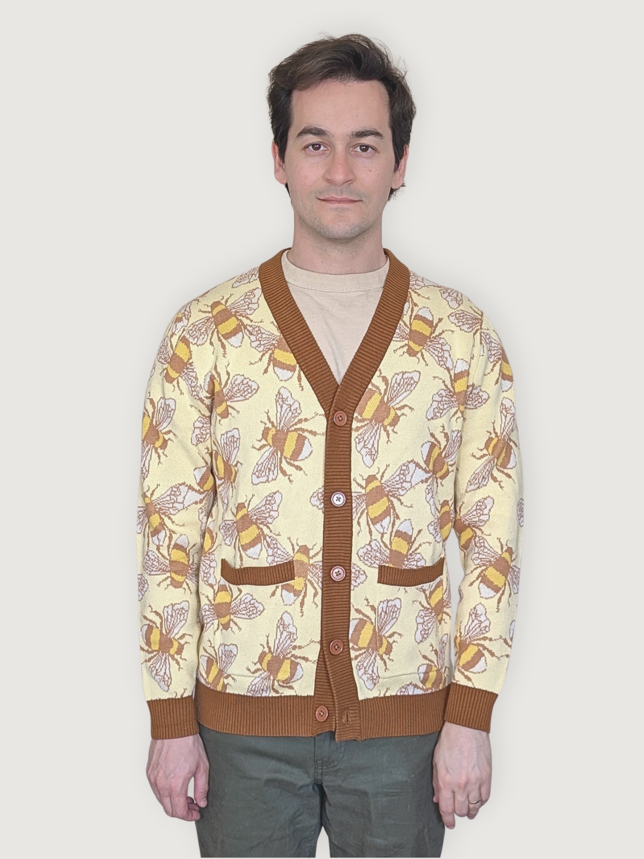 Bumblebee Cardigan - Sleepy Peach 17