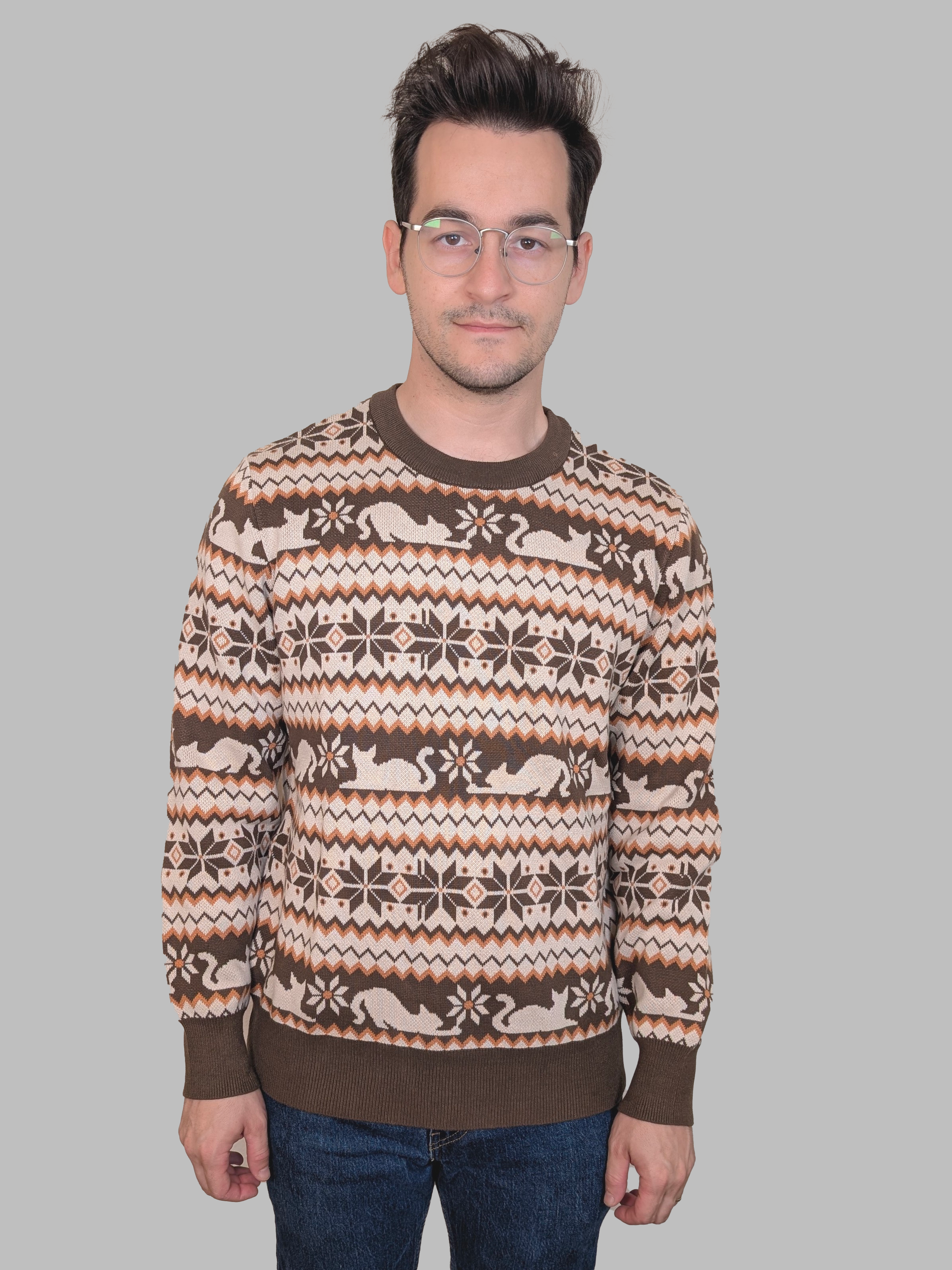 Cat Nap Sweater - Sleepy Peach