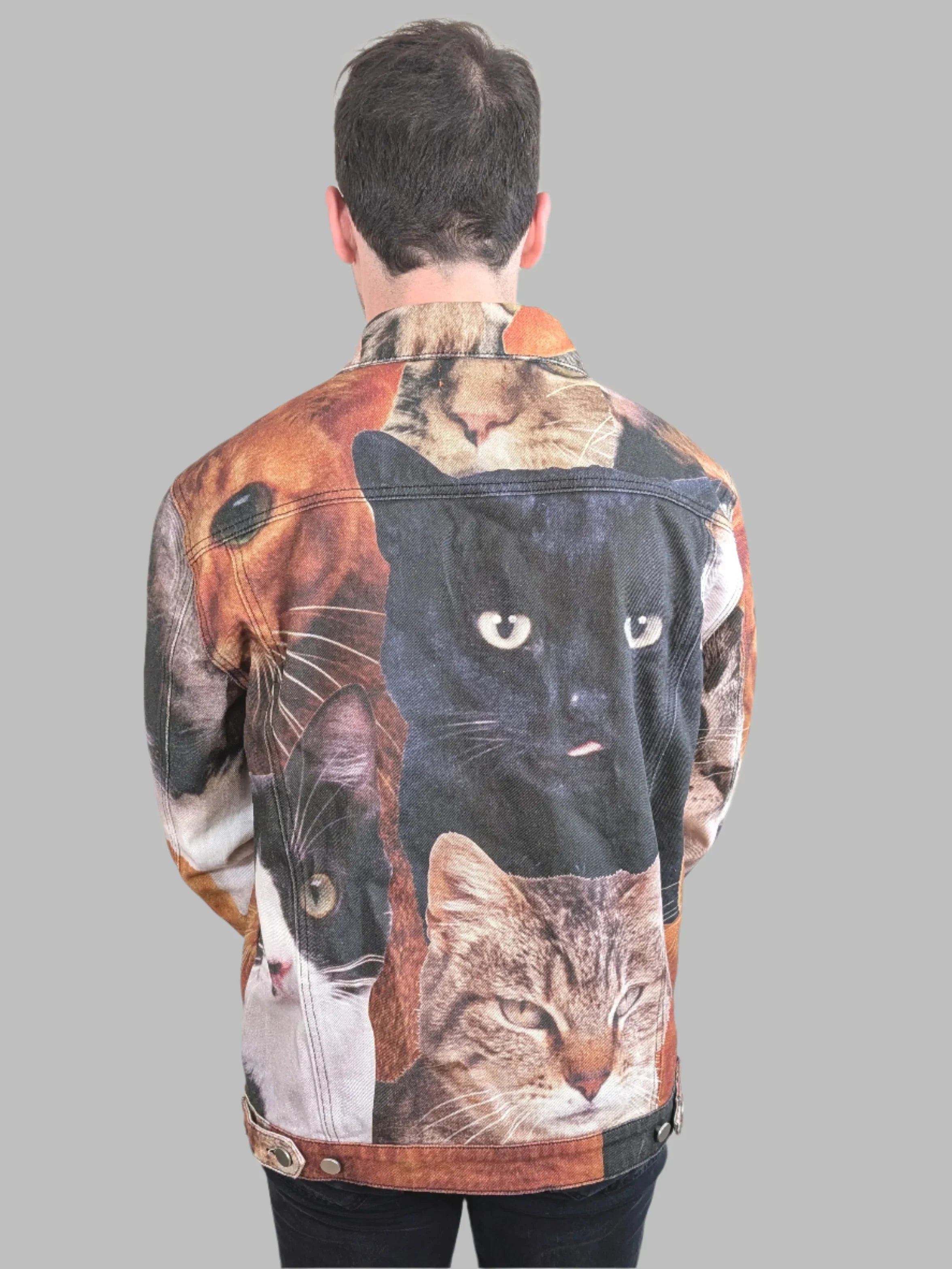 Cat Wrangler Denim Jacket - Sleepy Peach