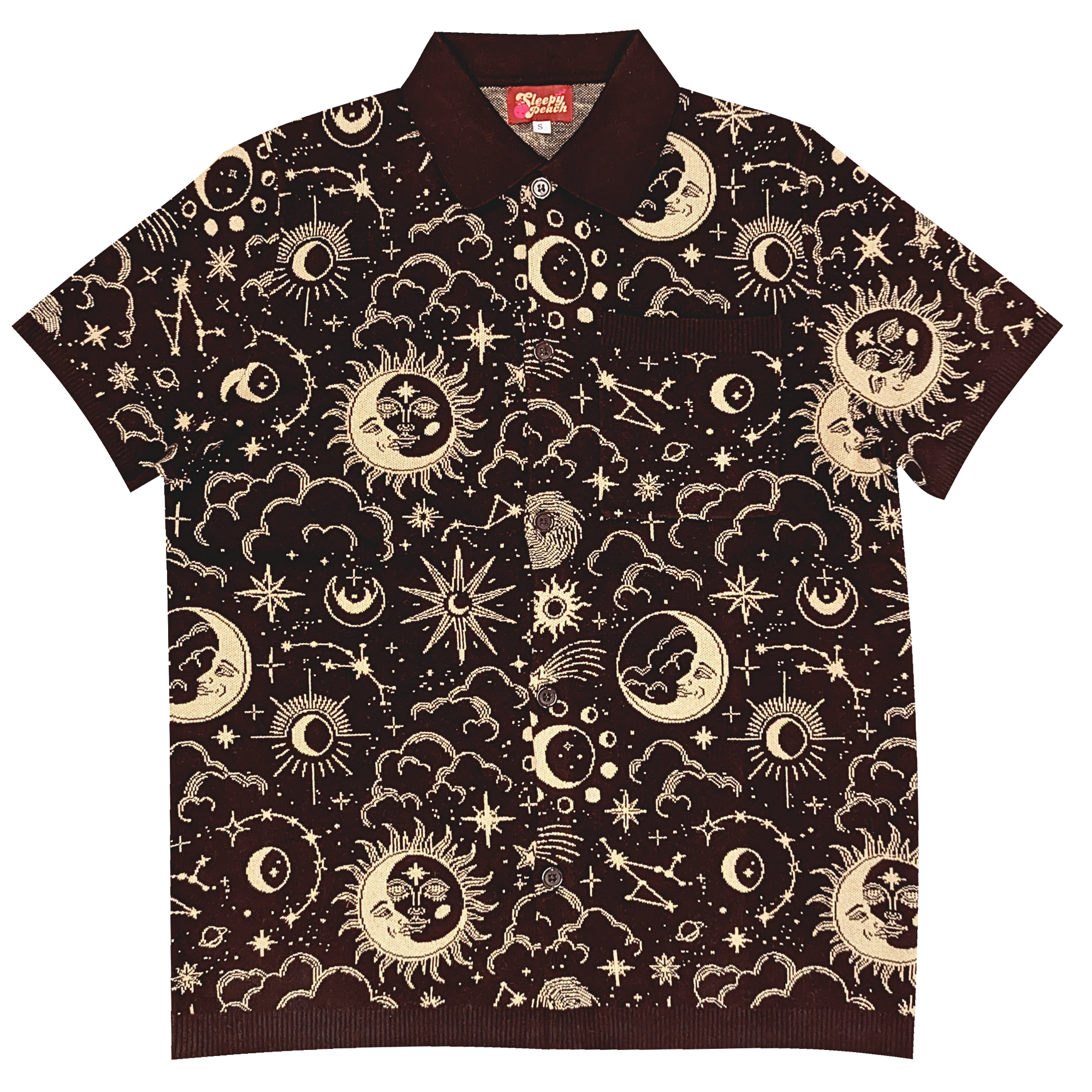 Celestial Button Up - Sleepy Peach