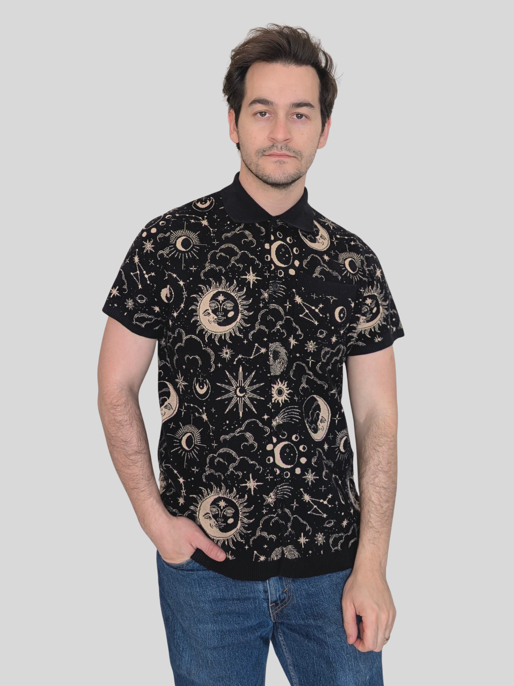 Celestial Button Up - Sleepy Peach