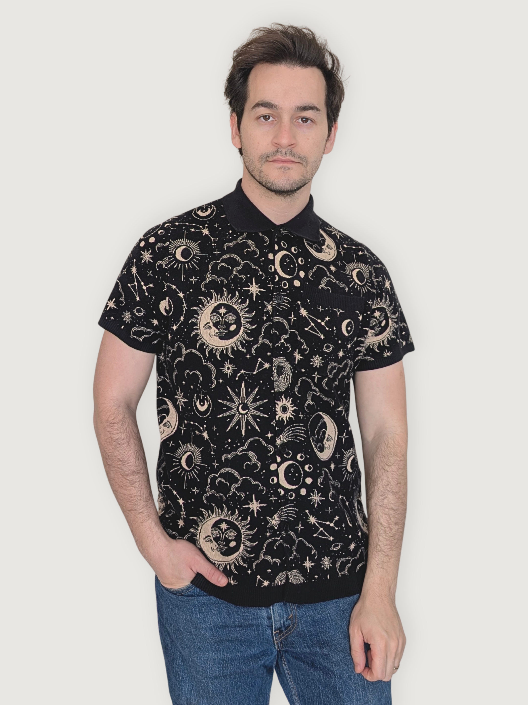 Celestial Button Up - Sleepy Peach