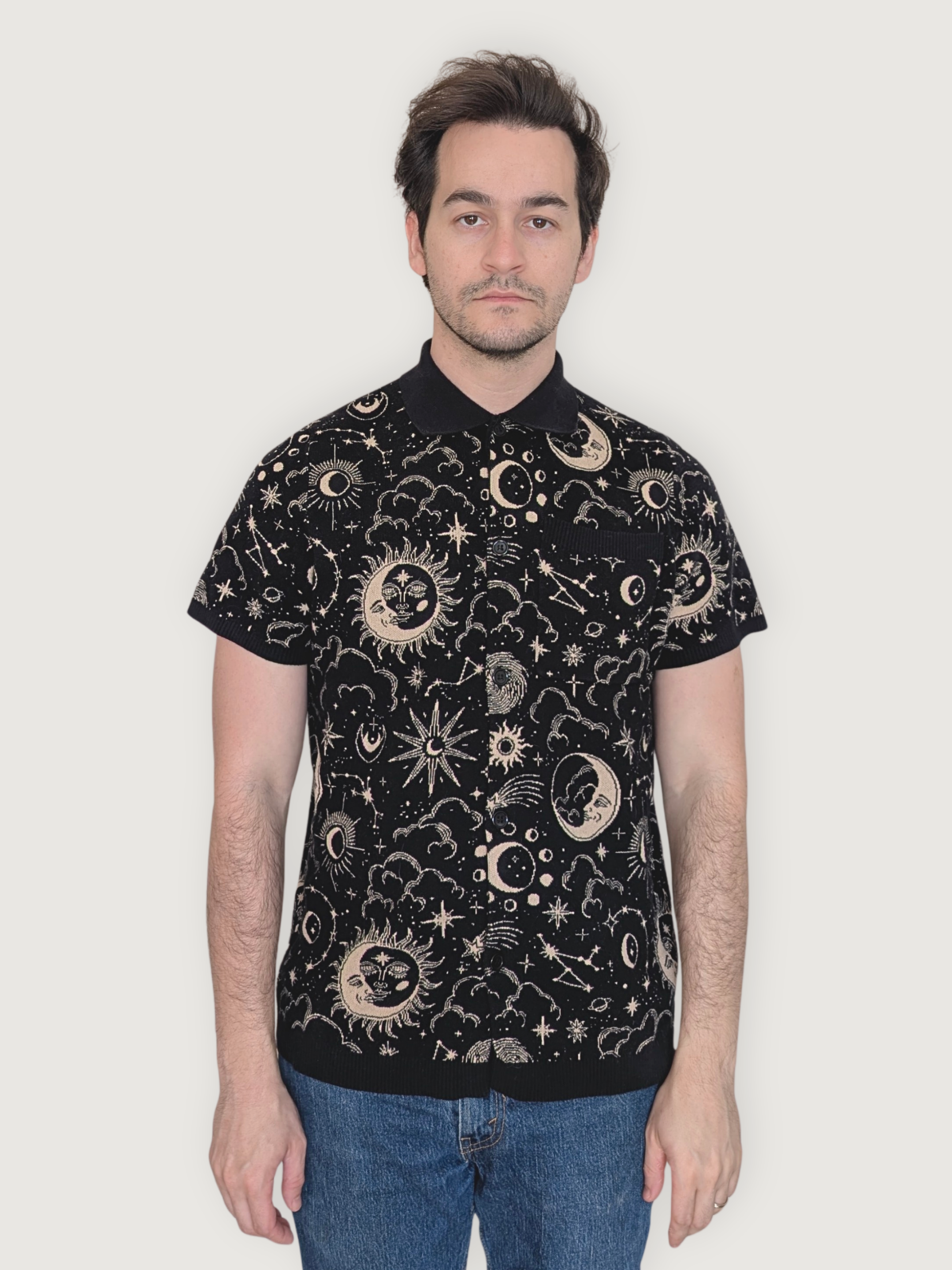 Celestial Button Up - Sleepy Peach