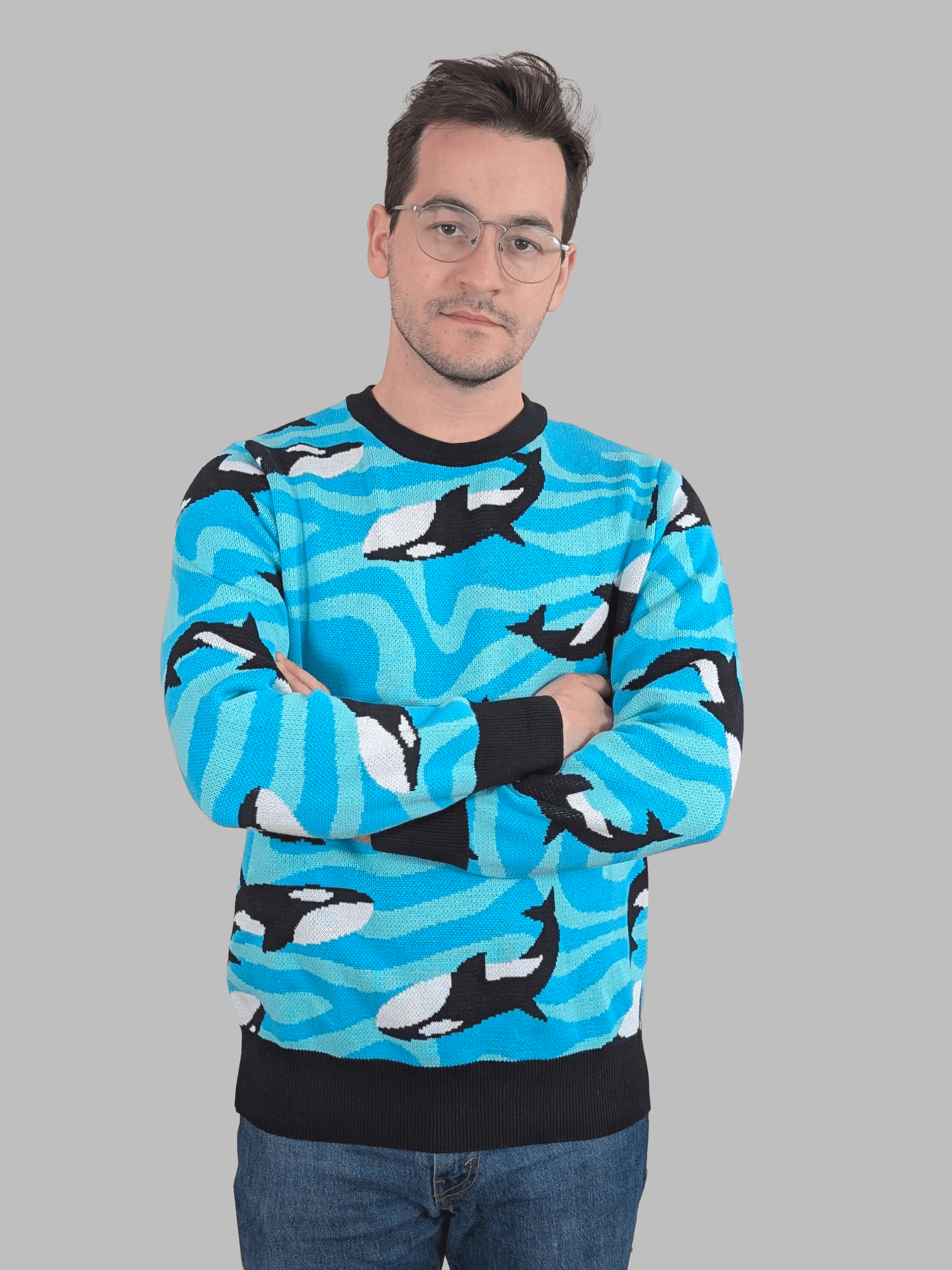 Chic Orca Sweater - Sleepy Peach