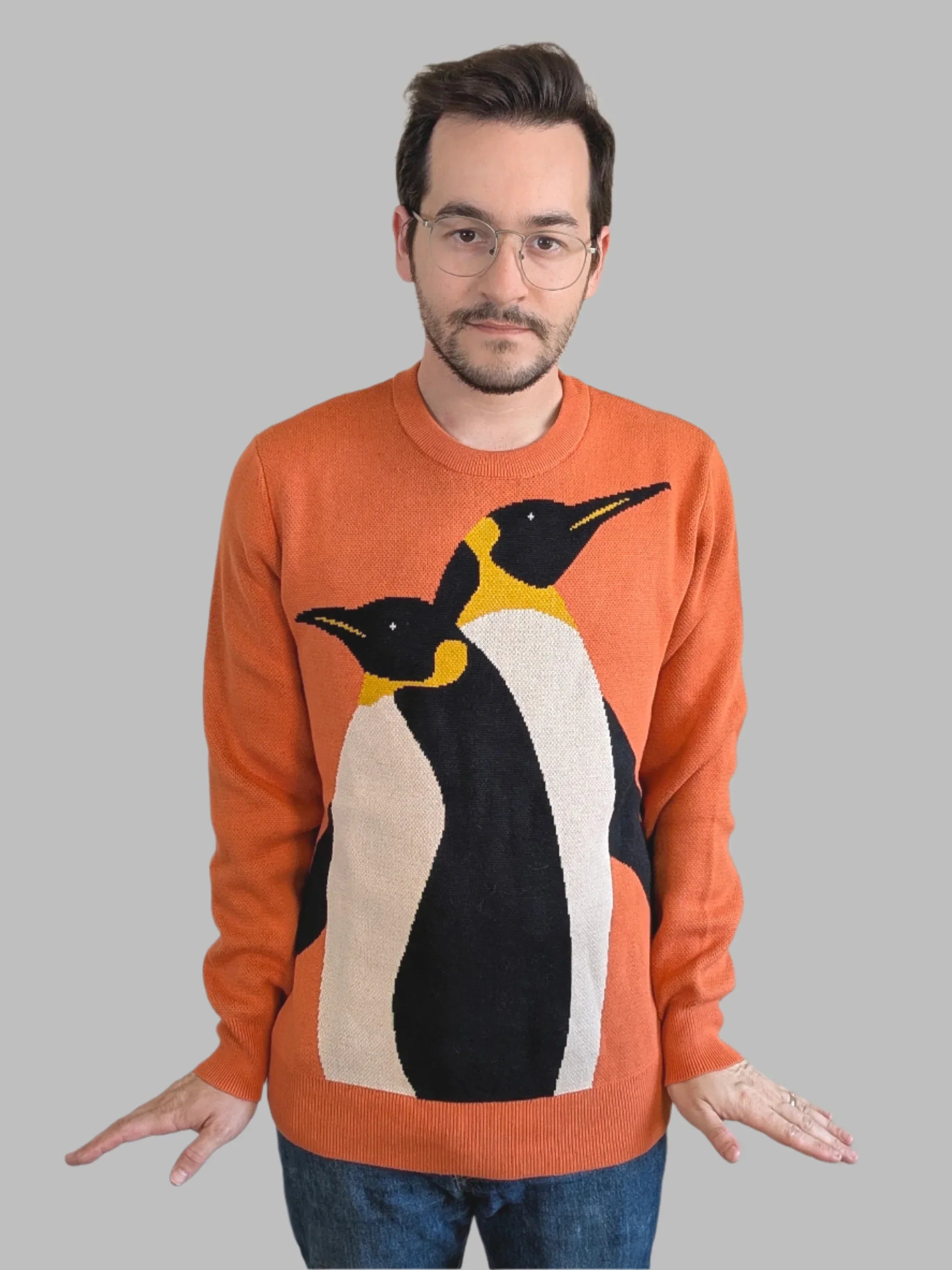 Classic Penguin Sweater - Sleepy Peach