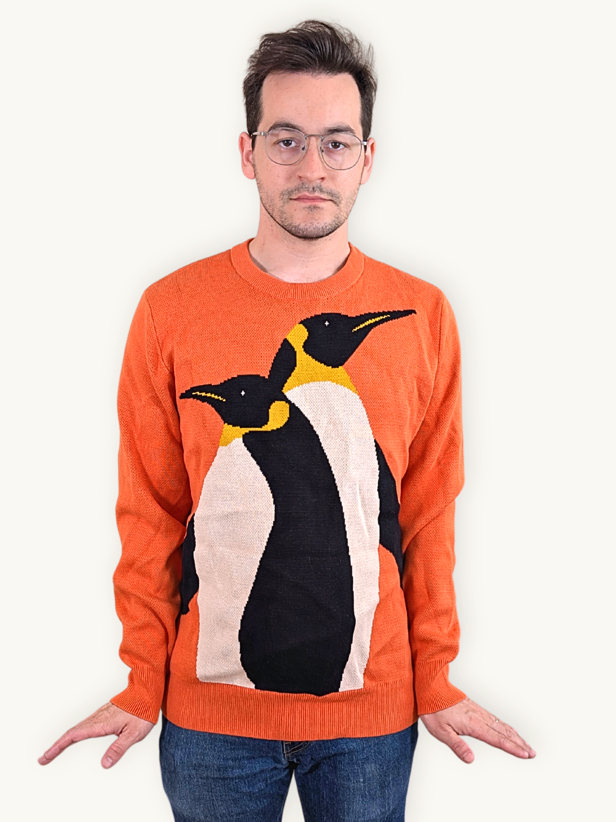 Sleepy Peach - Classic Penguin Sweater