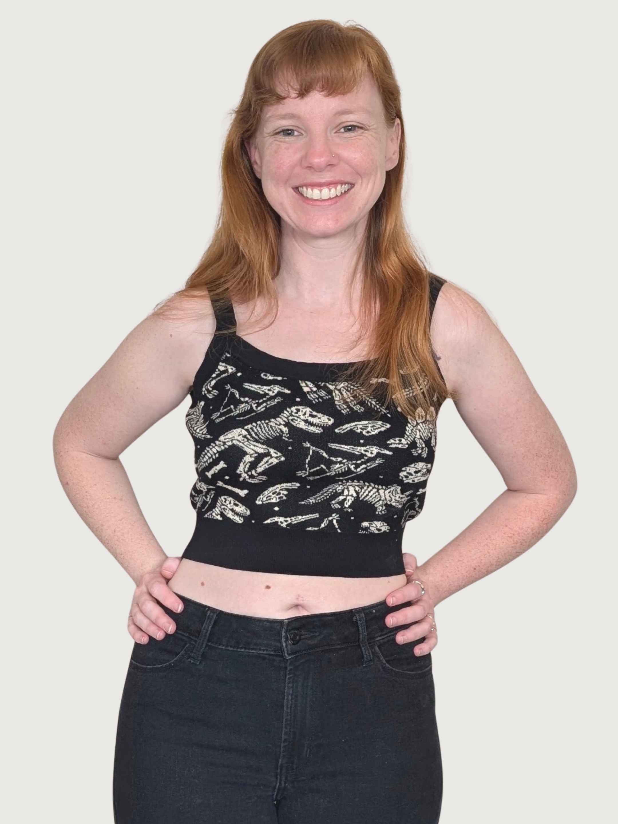 Dinosaur Fossil Crop Top (JUNE PREORDER)