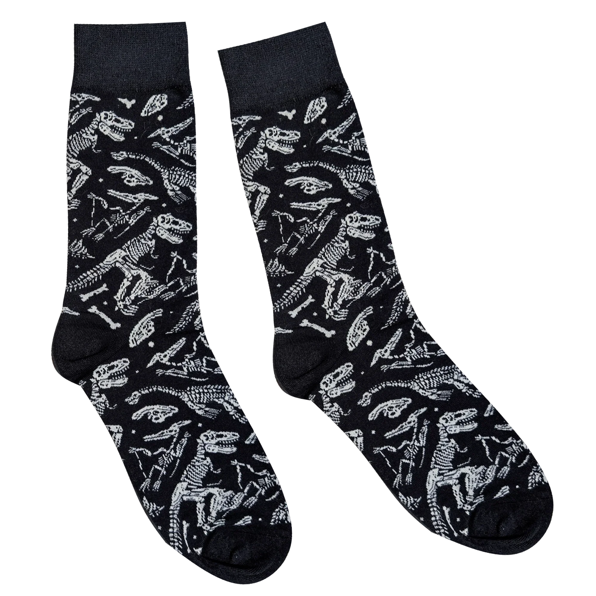 Dinosaur Fossil Socks - Sleepy Peach
