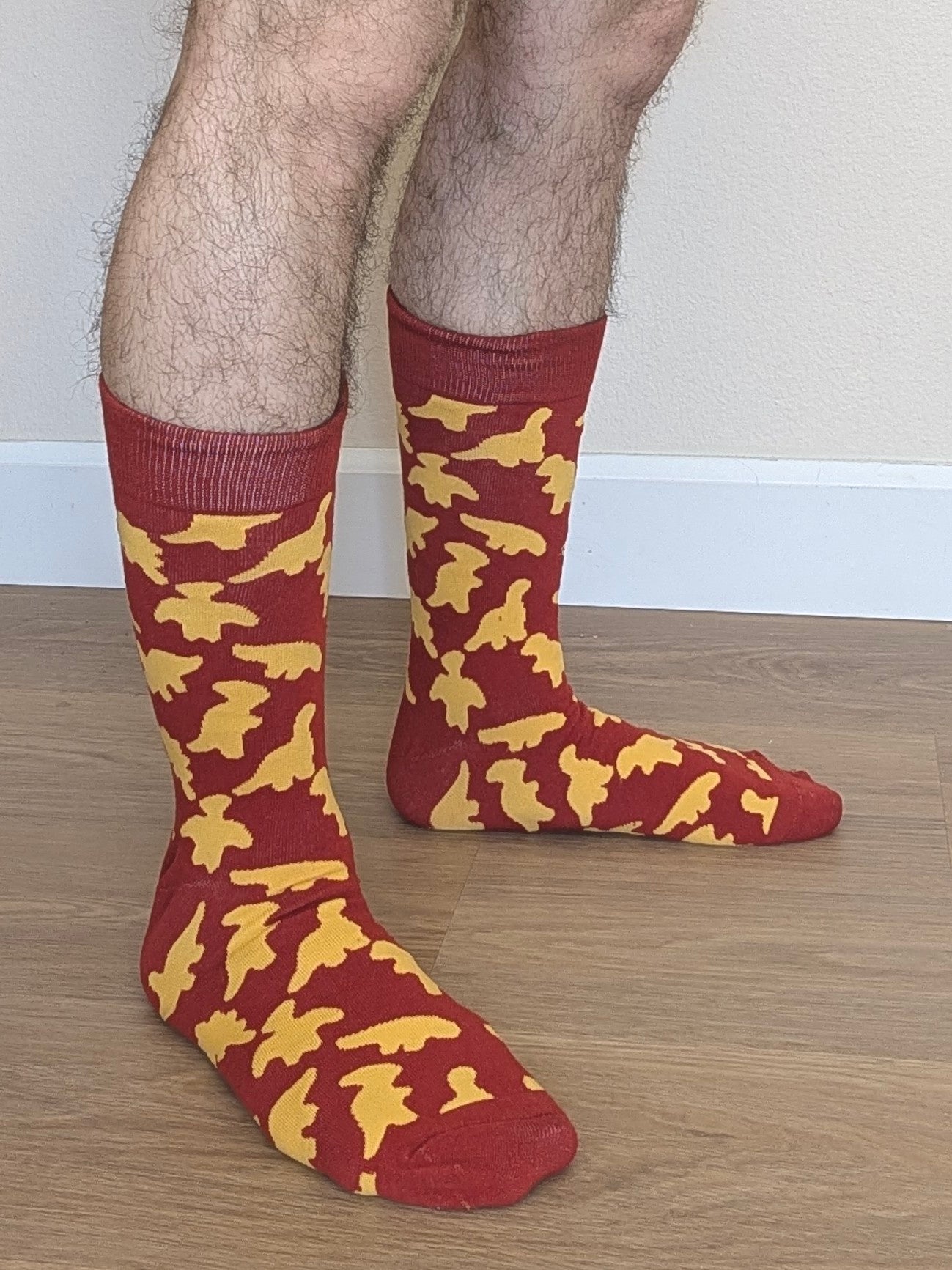 Dinosaur Nugget Socks - Sleepy Peach