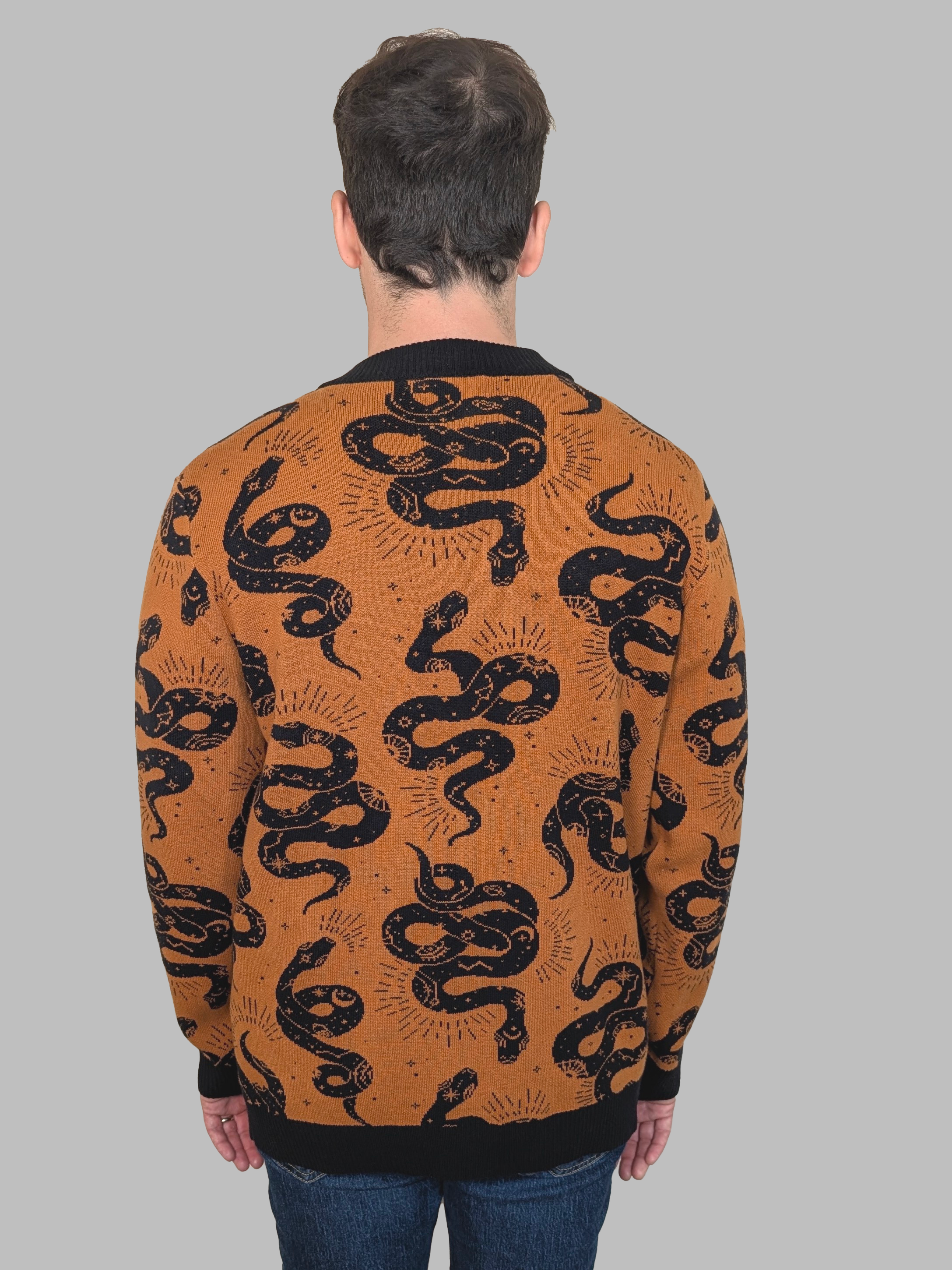 Esoteric Snake Cardigan - Sleepy Peach