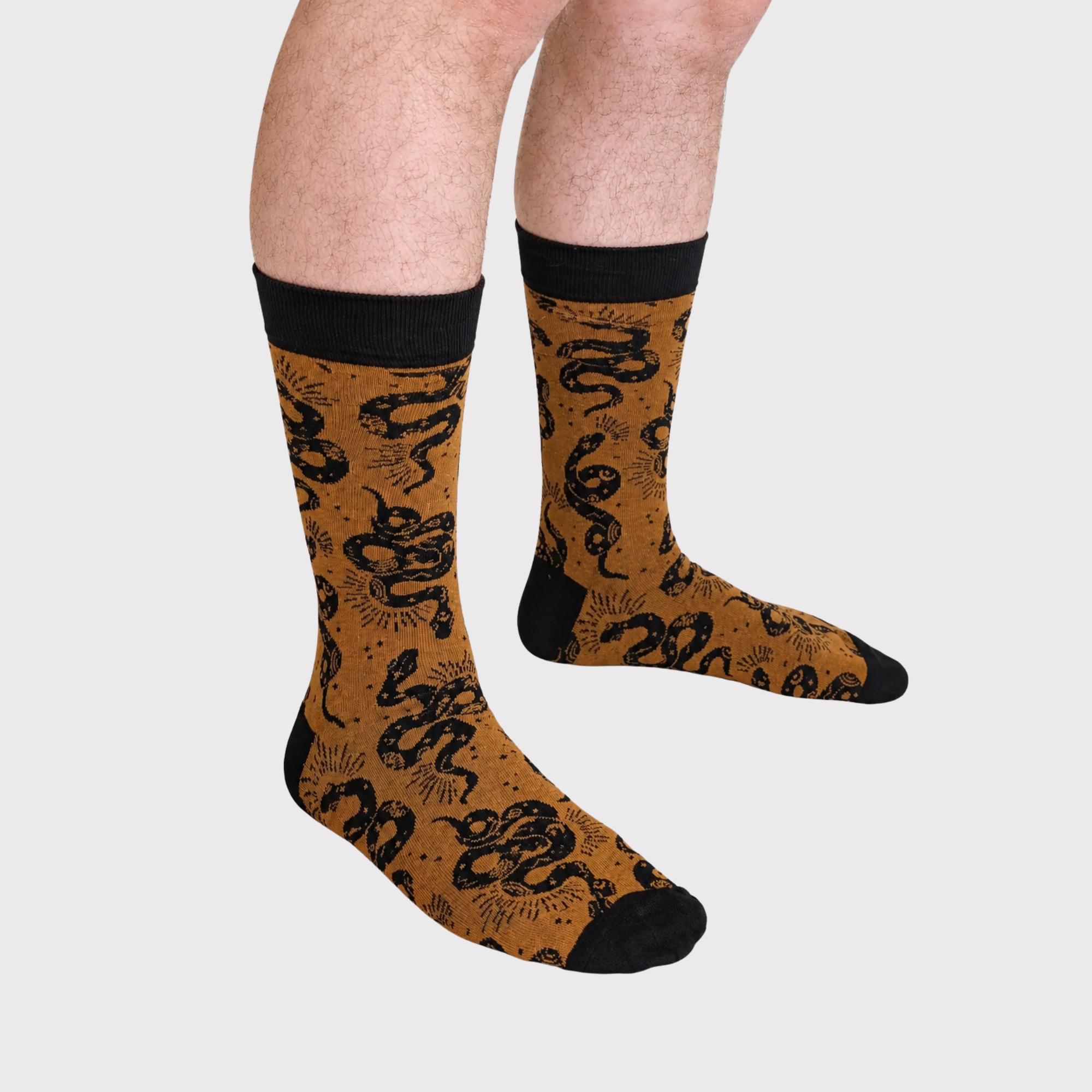 Esoteric Snake Socks - Sleepy Peach