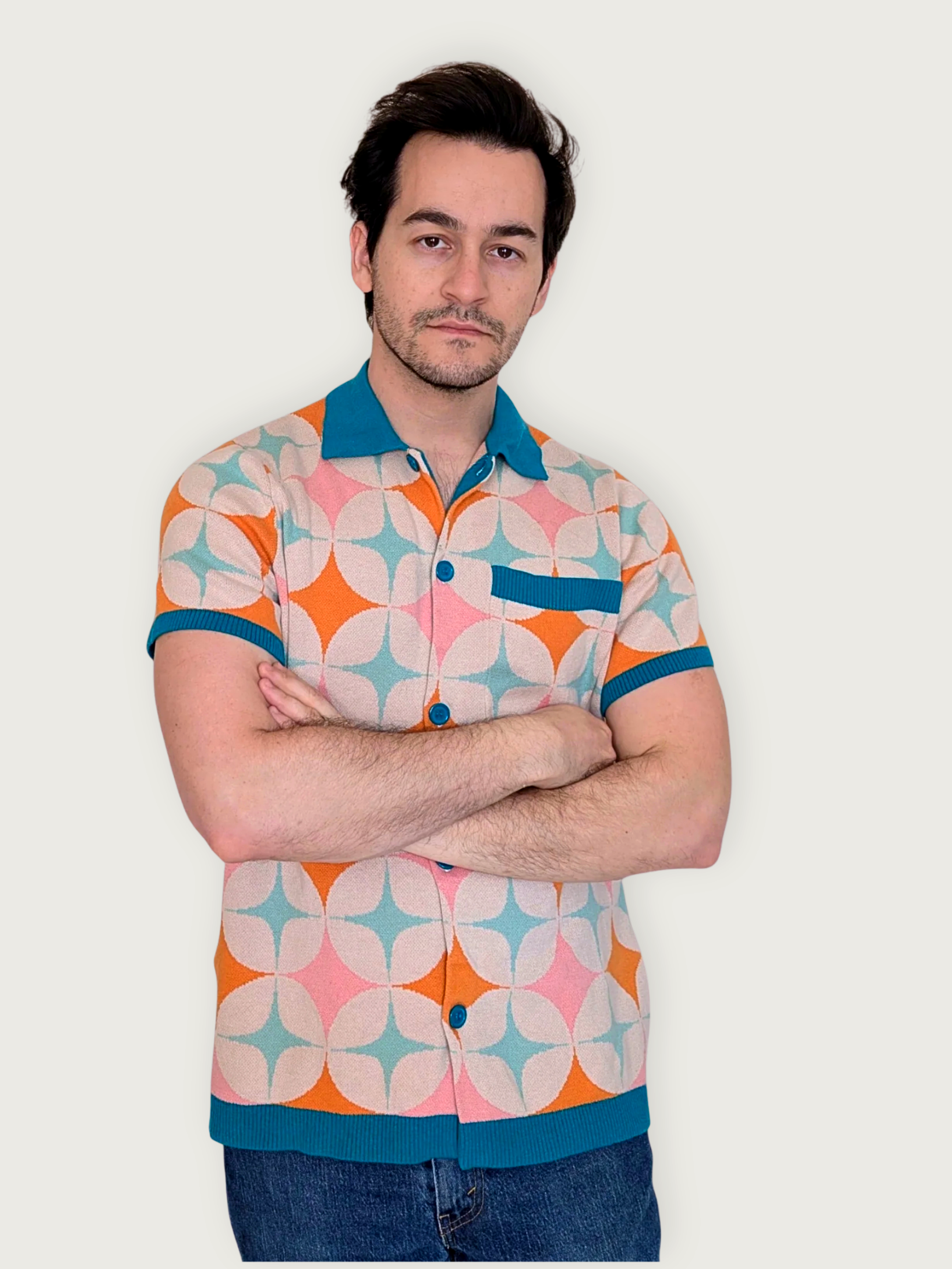 Sleepy Peach - Great Atomic Tomorrow Button Up