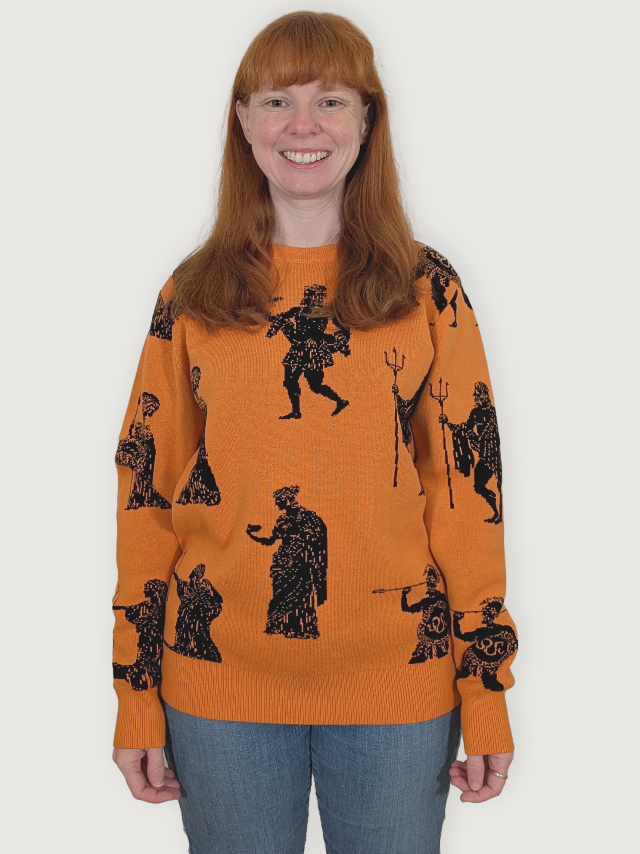 Greek Gods Sweater - Sleepy Peach 23423
