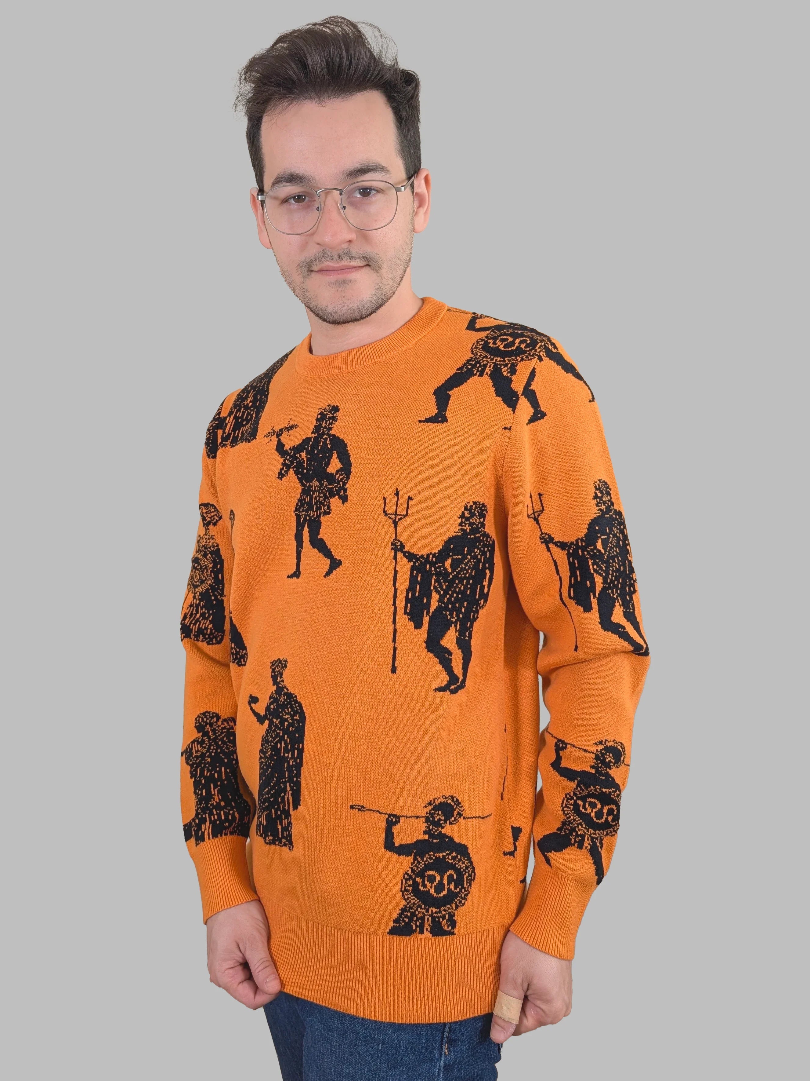 Greek Gods Sweater - Sleepy Peach