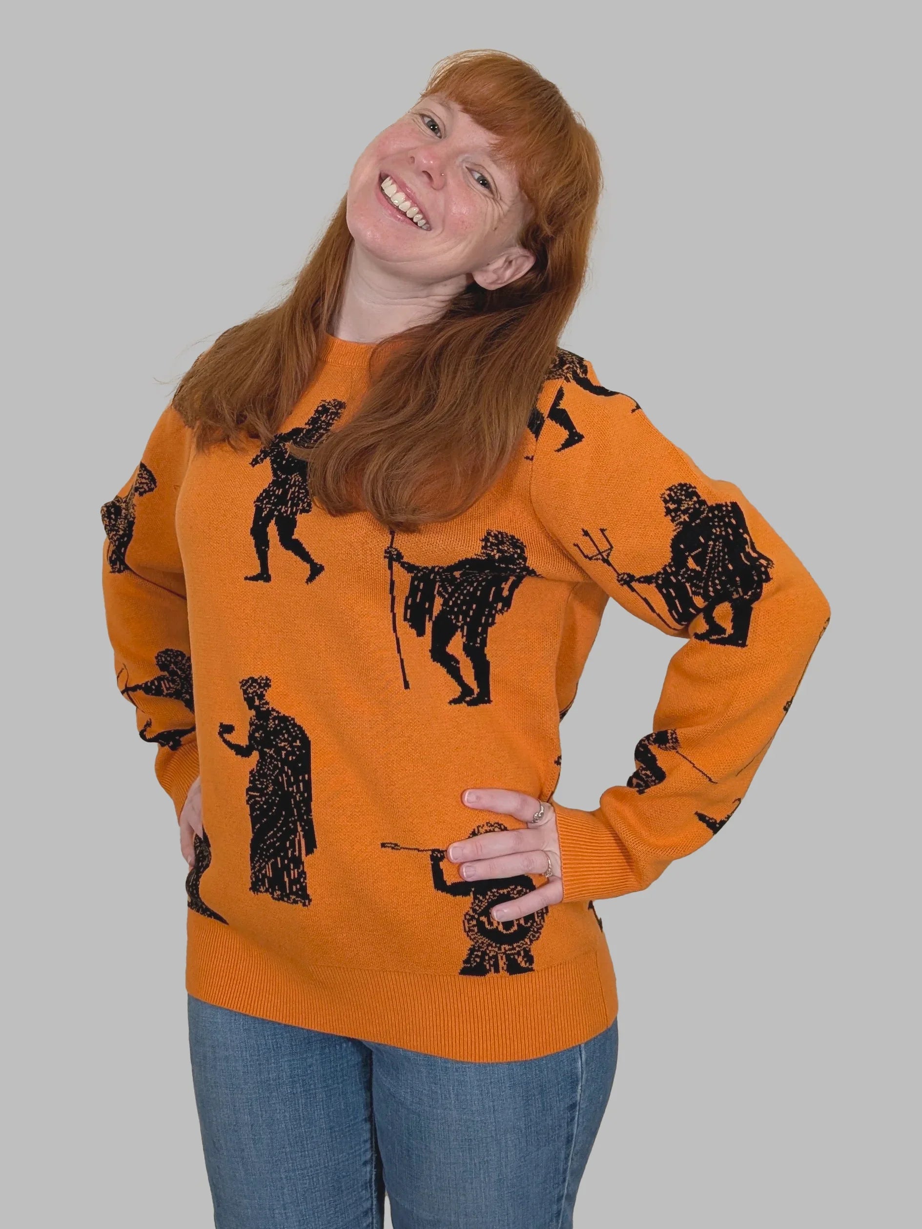 Greek Gods Sweater - Sleepy Peach