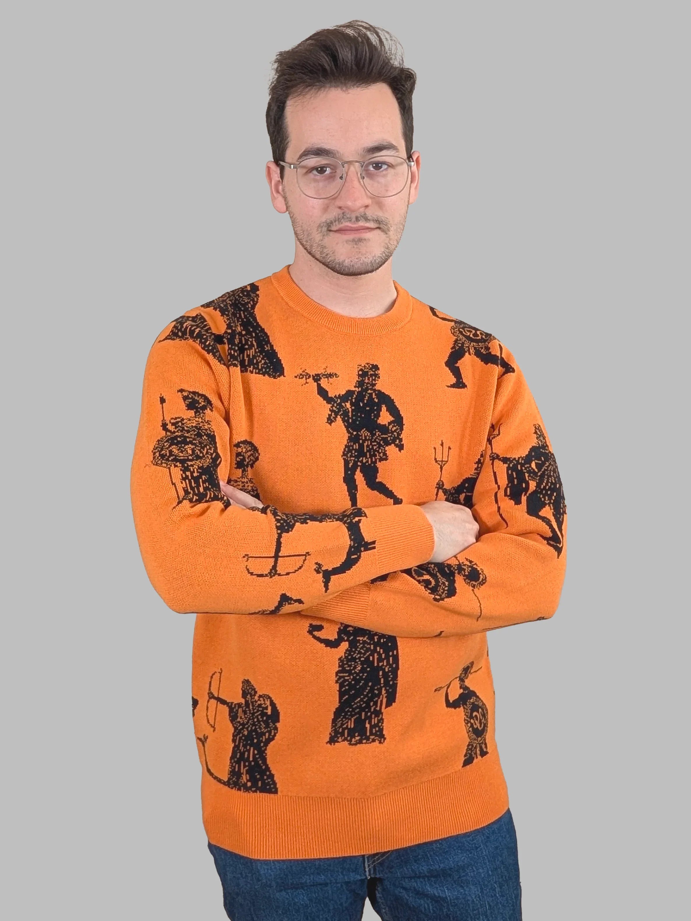 Greek Gods Sweater - Sleepy Peach