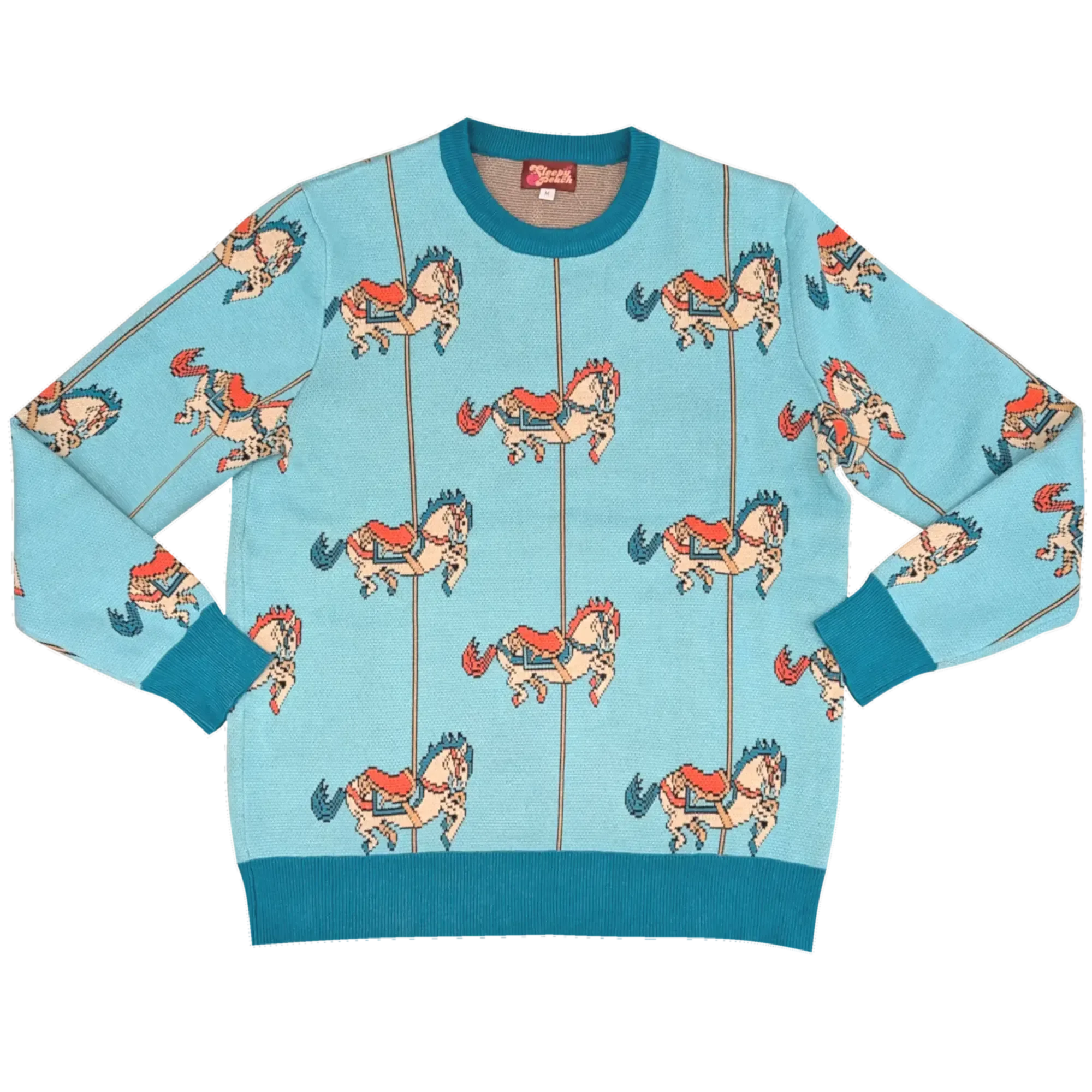Luxe Carousel Sweater - Sleepy Peach