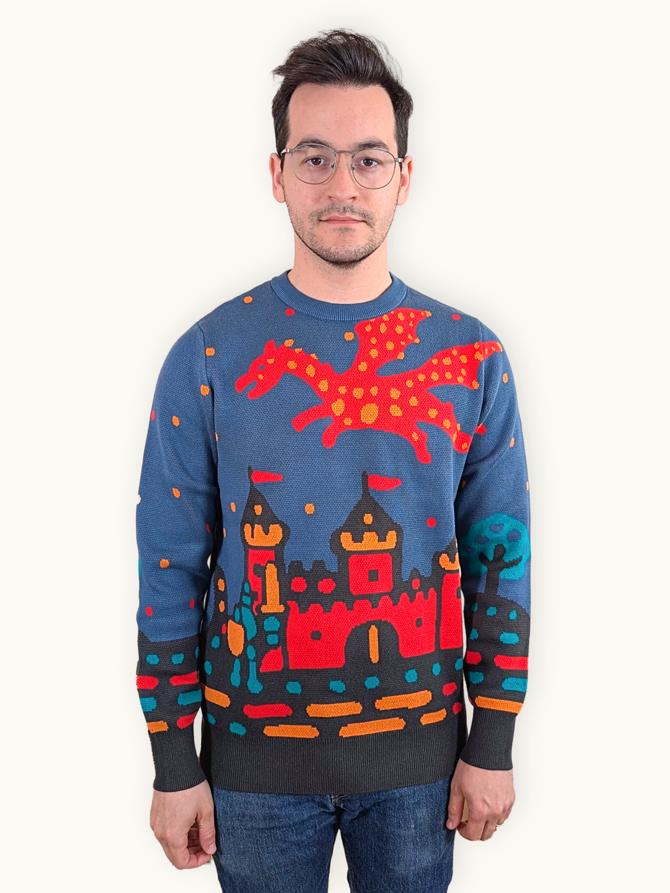 Sleepy Peach - Medieval Fantasy Sweater