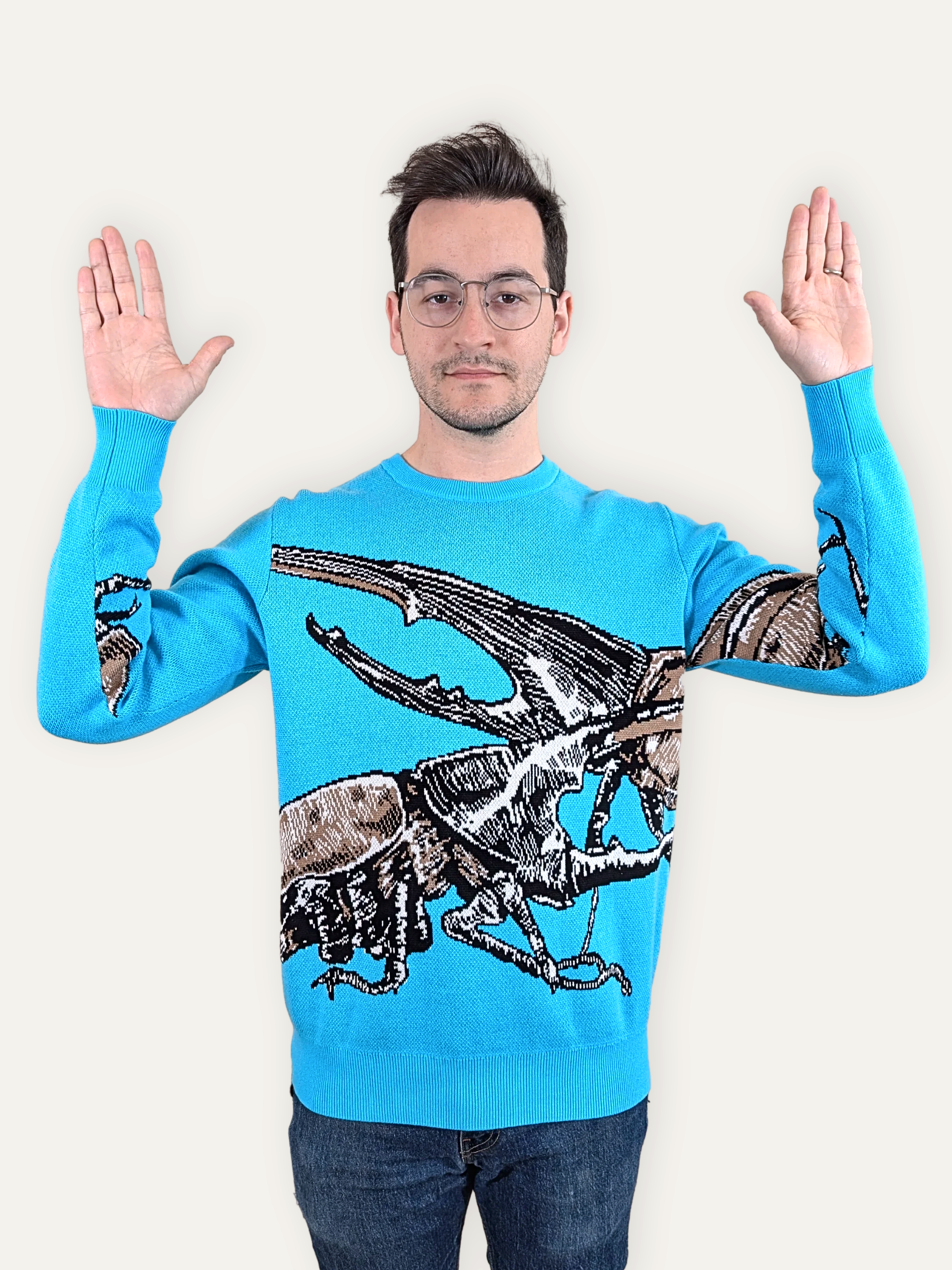 Sleepy Peach - Meet the Beetles Sweater