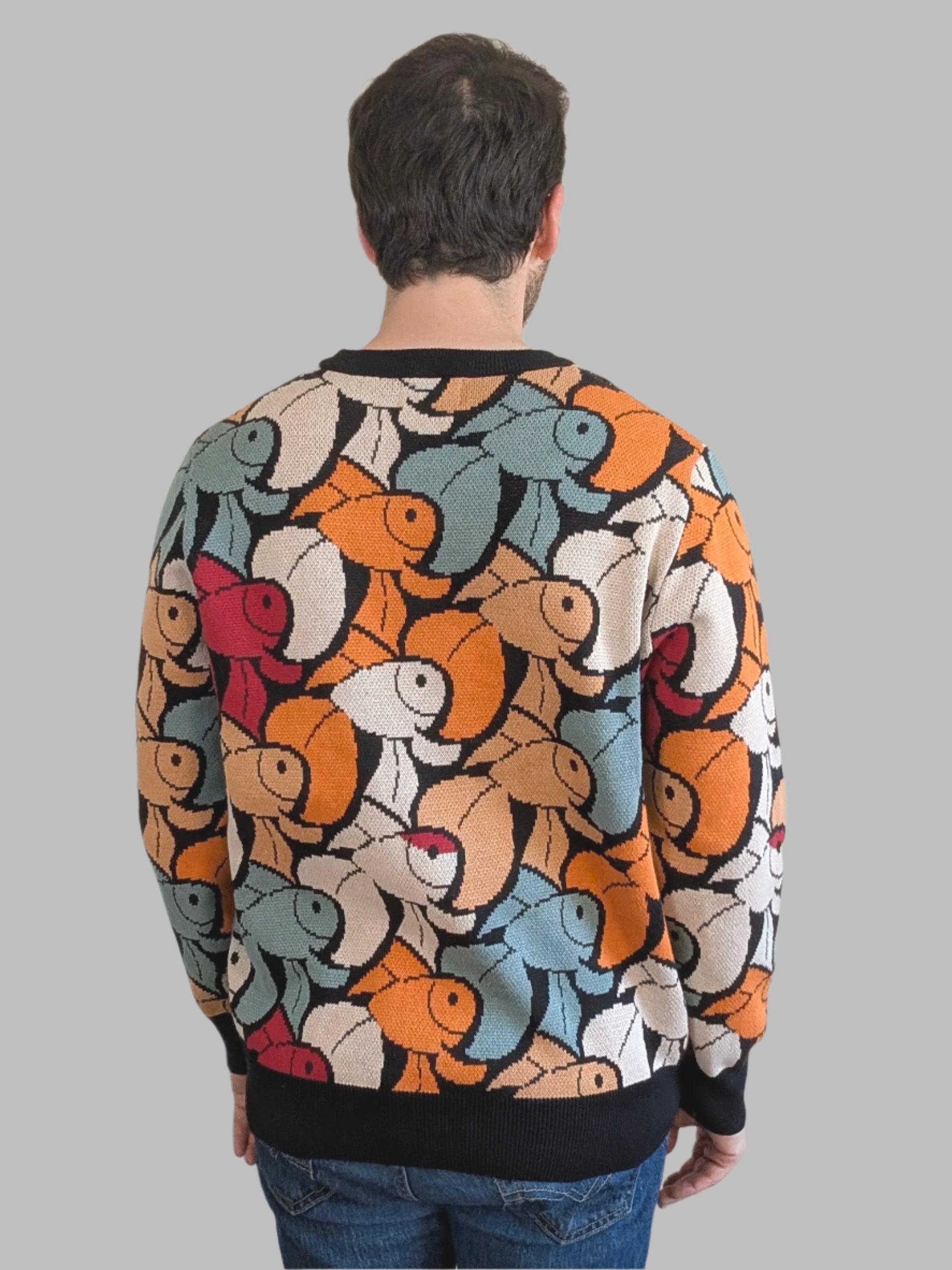Muted Goldfish Sweater - Sleepy Peach