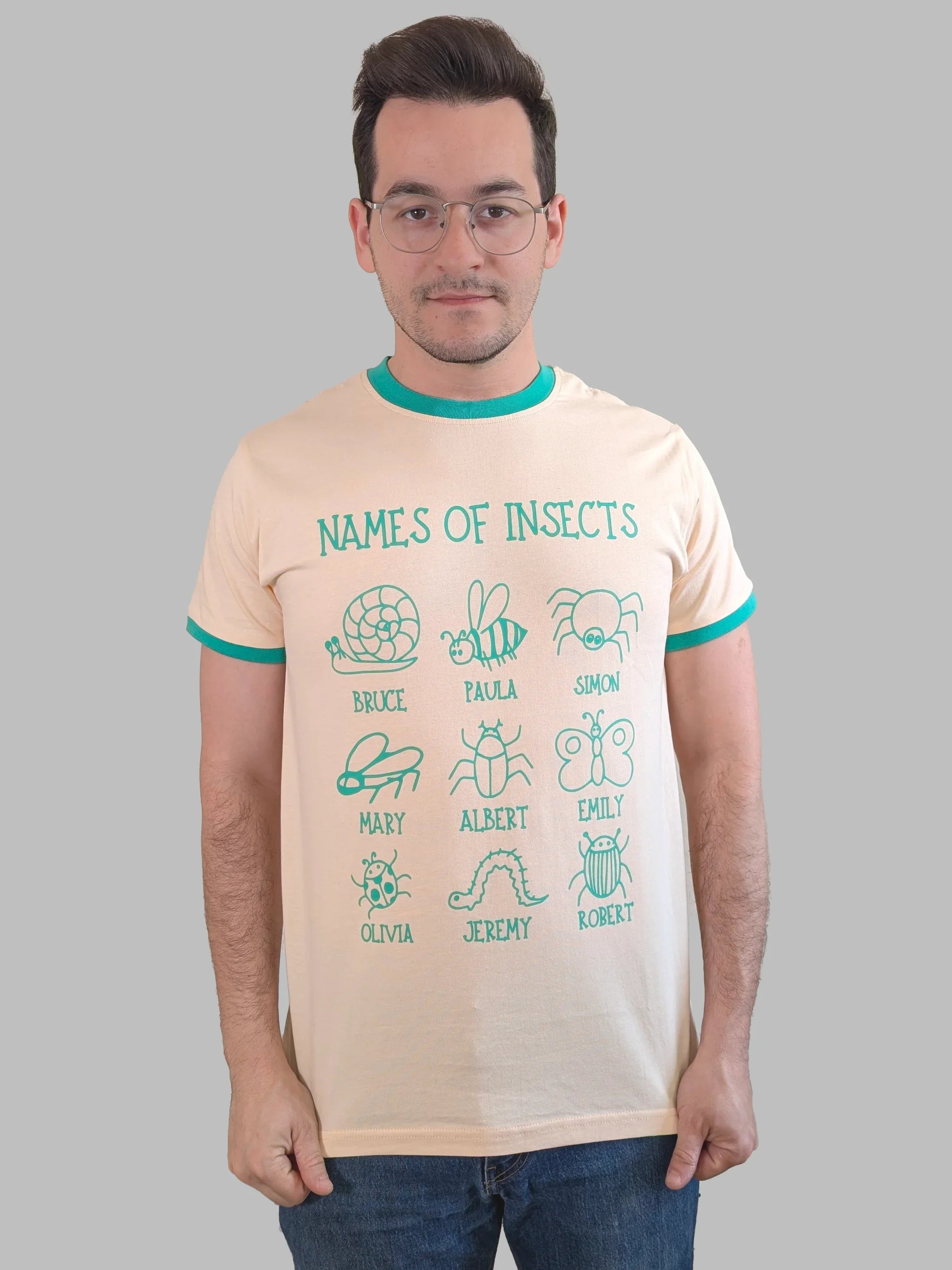 NAMES OF INSECTS Shirt - Sleepy Peach