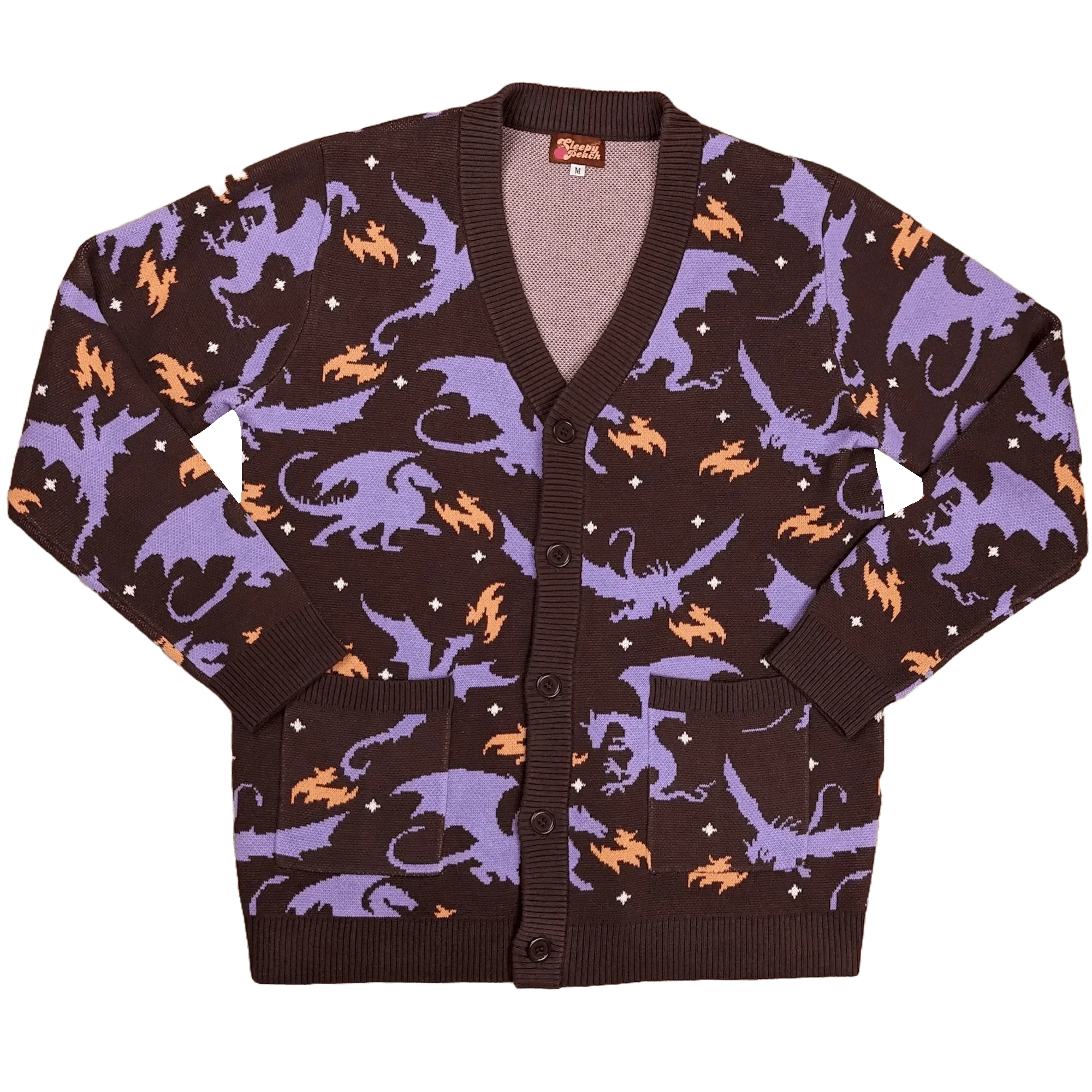 Night Scorcher Dragon Cardigan - Sleepy Peach