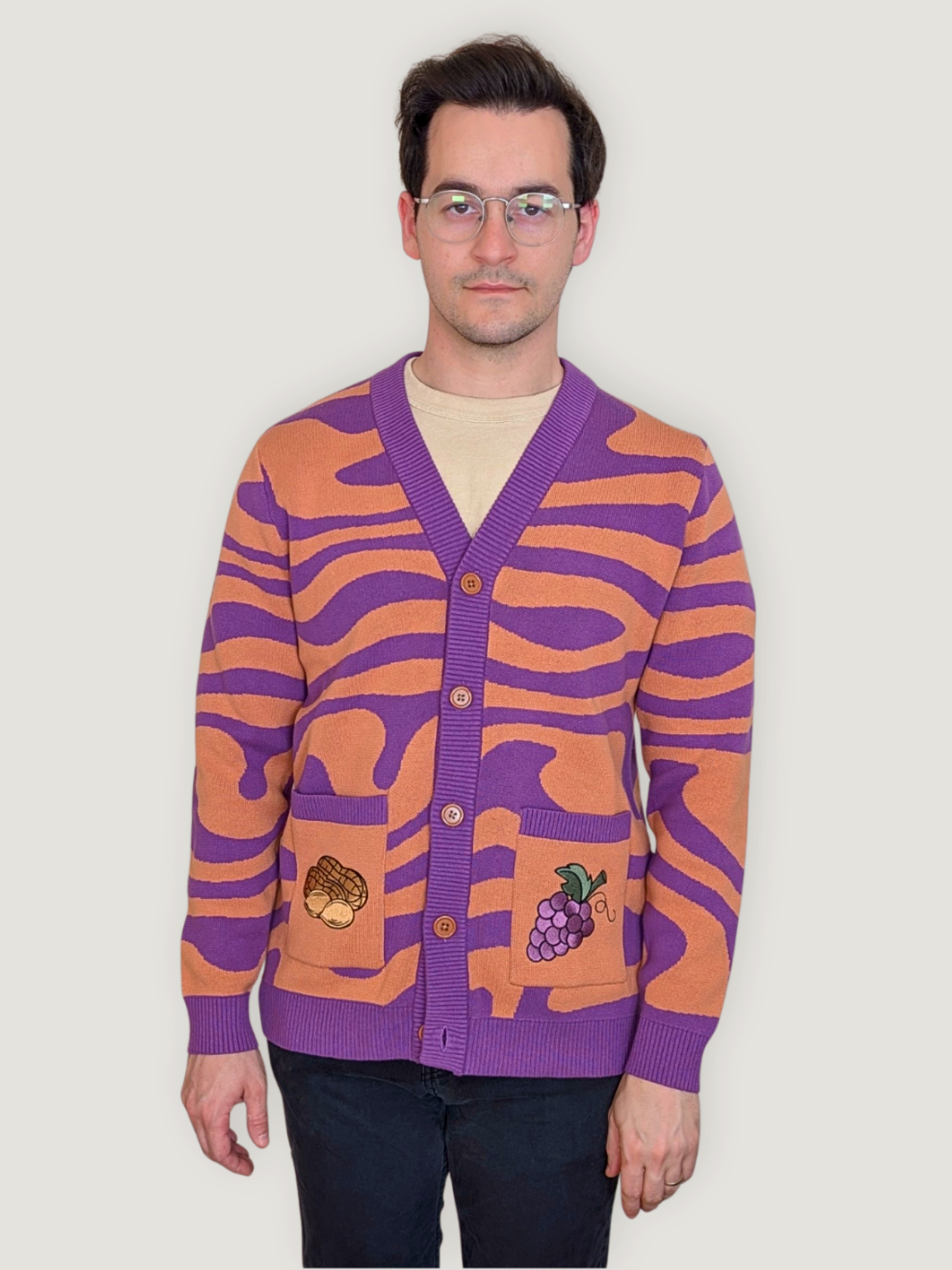 Sleepy Peach - Peanut Butter & Jelly Cardigan