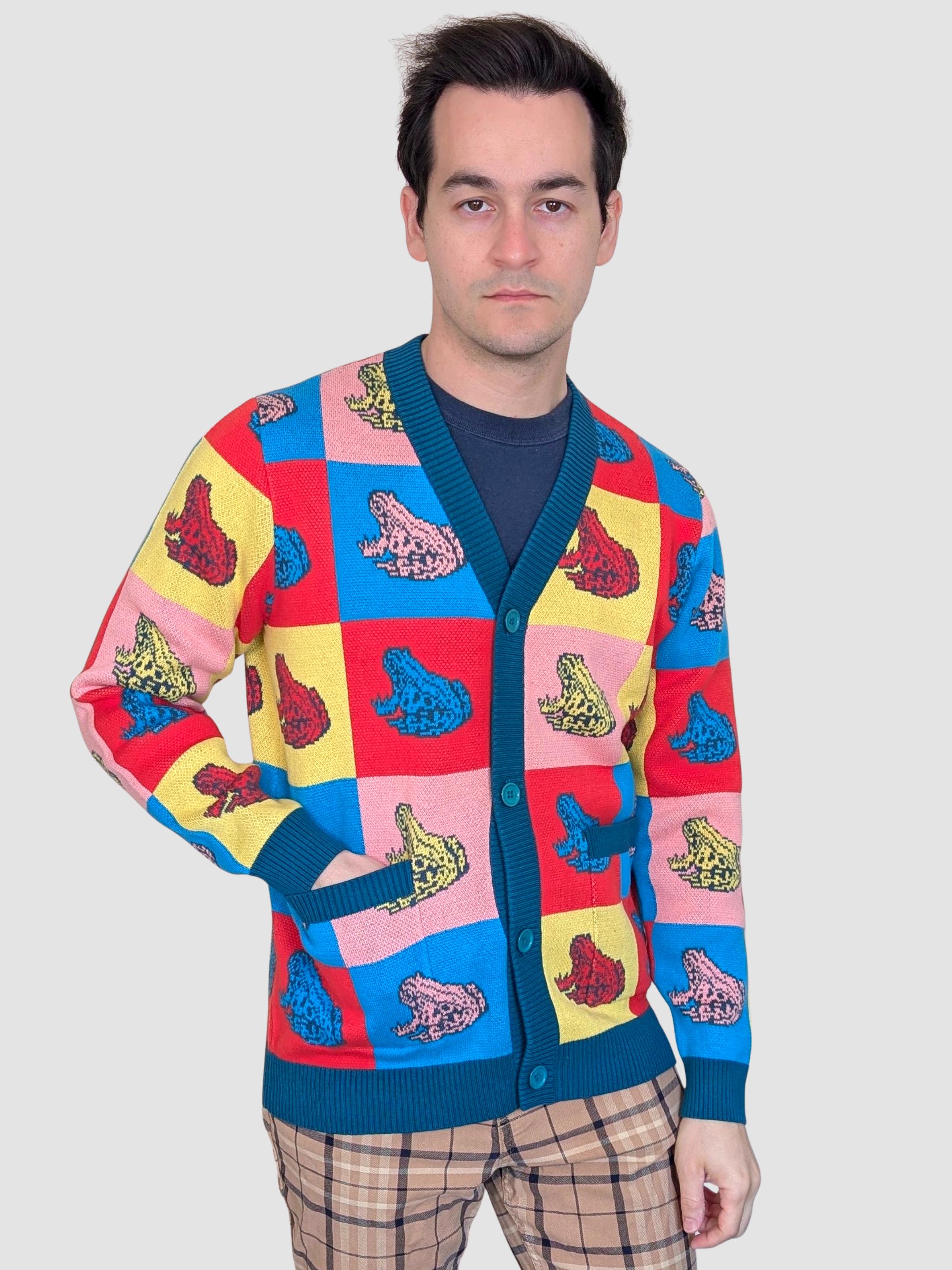 Sleepy Peach - Royal Frog Cardigan
