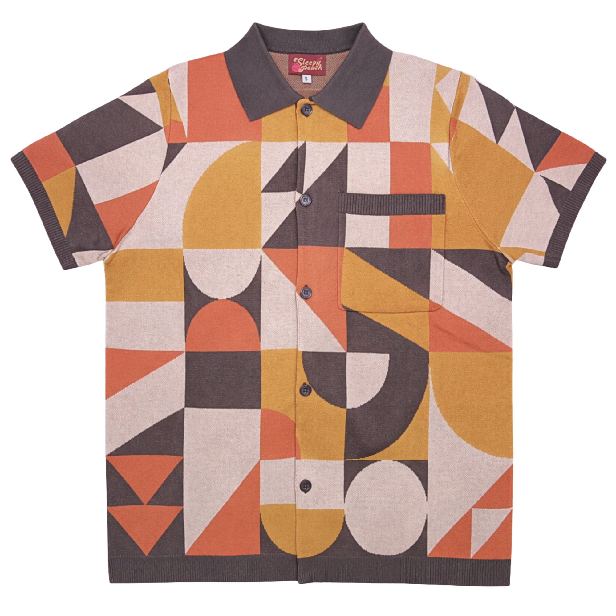 Sleepy Peach - Bauhaus Button Up