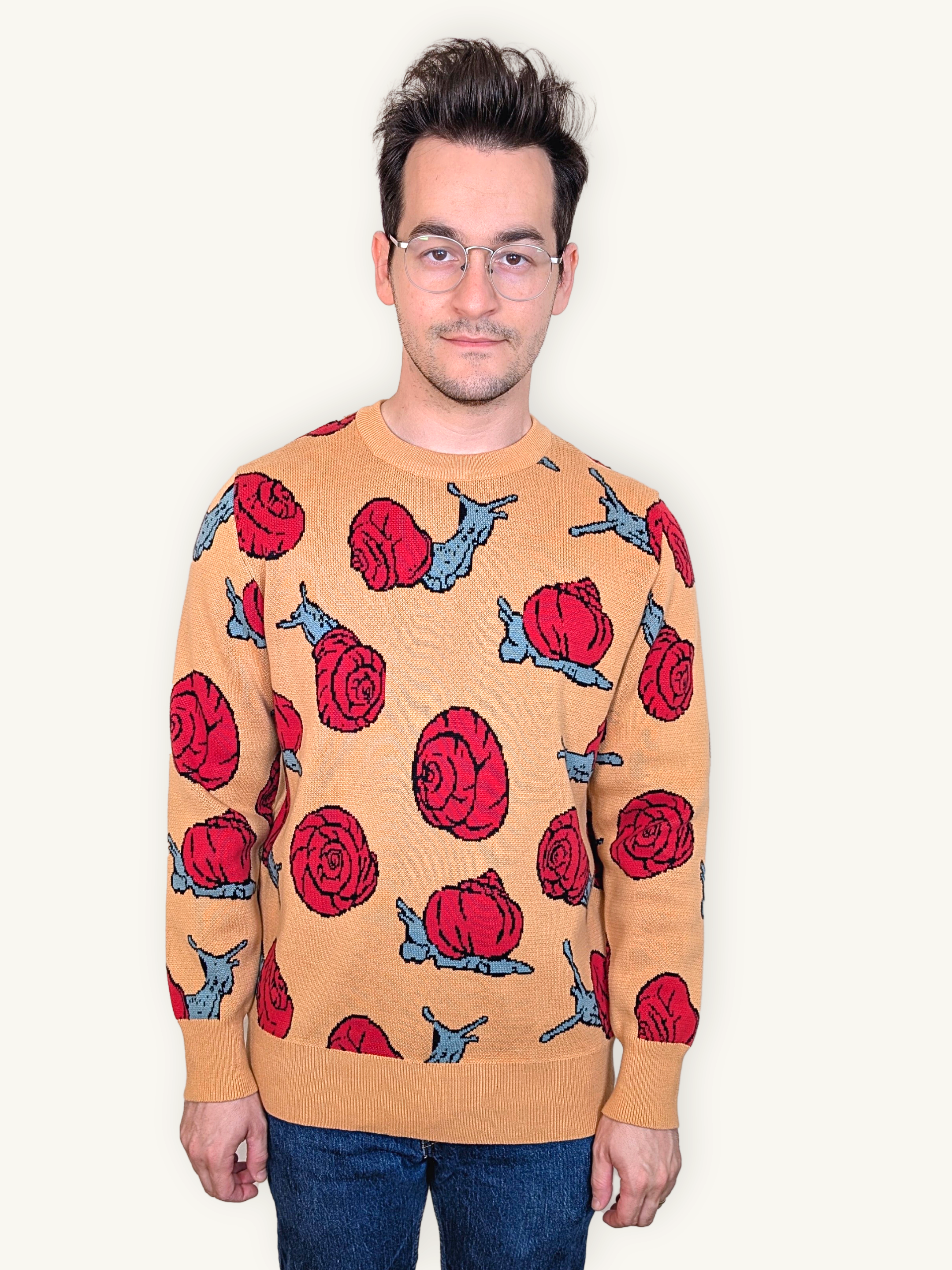 Sleepy Peach - Snails Just Wanna Have Fun Sweater