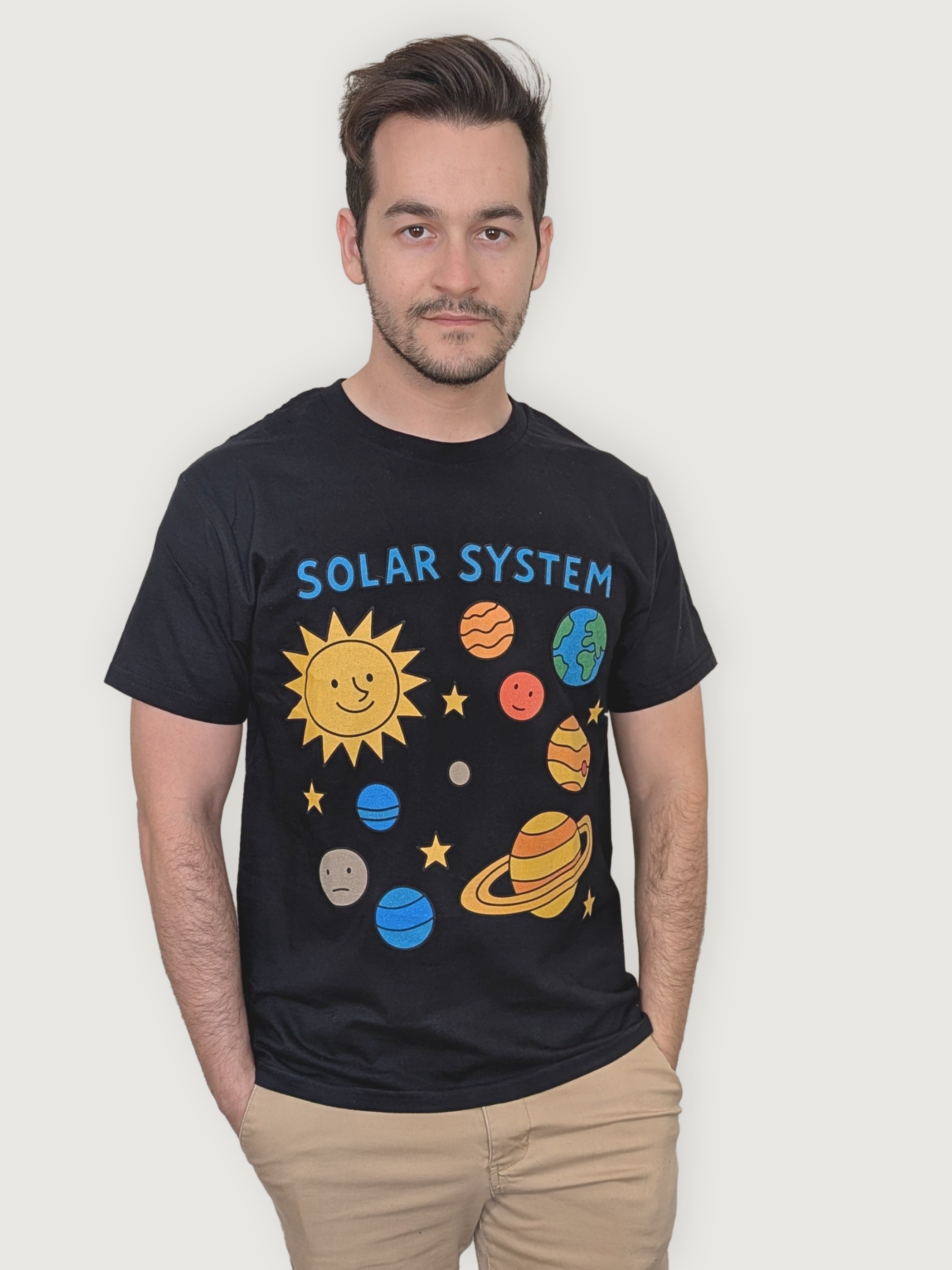 Solar System Shirt - Sleepy Peach 14