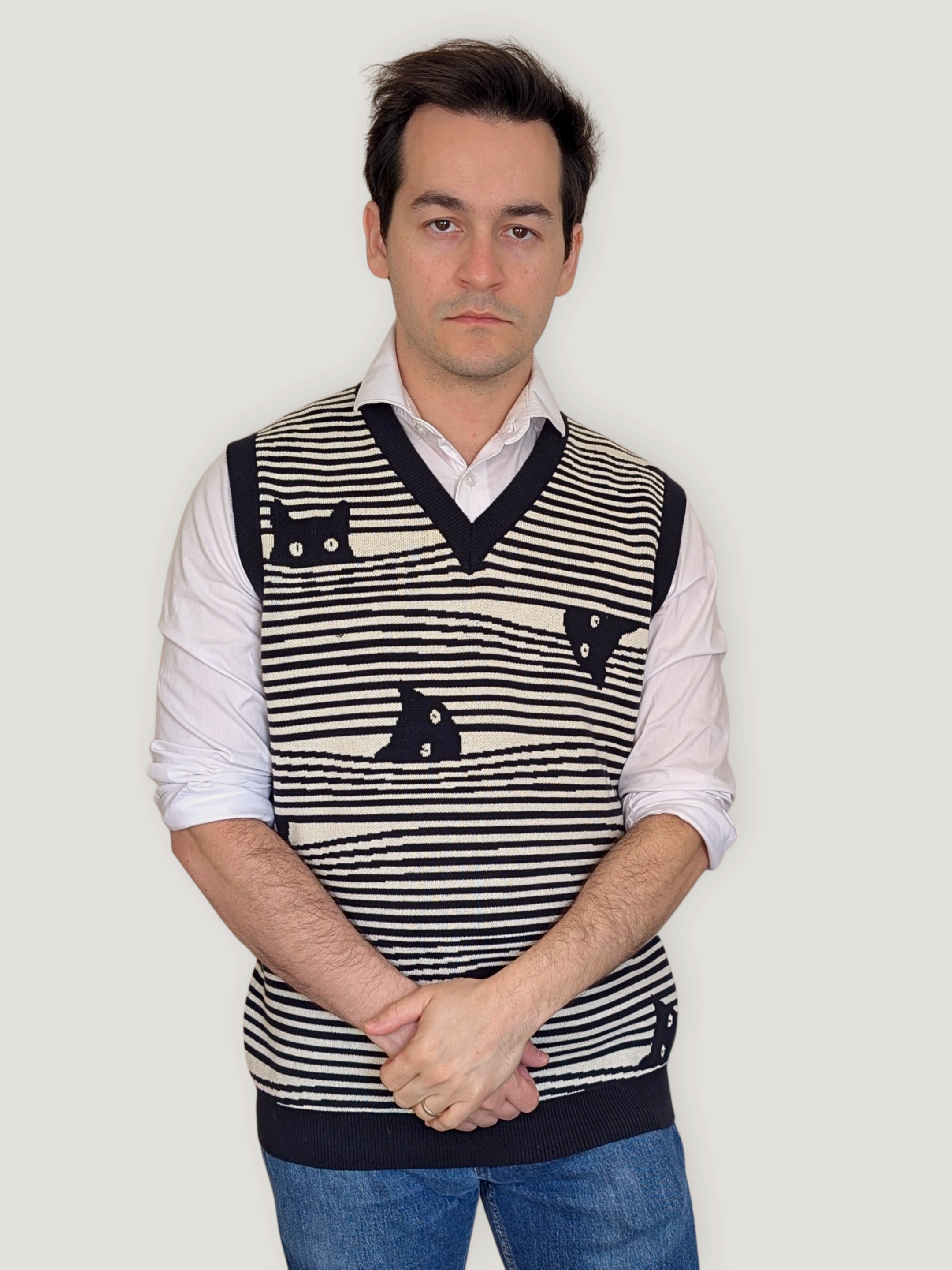Sleepy Peach - Striped Catastrophe Vest