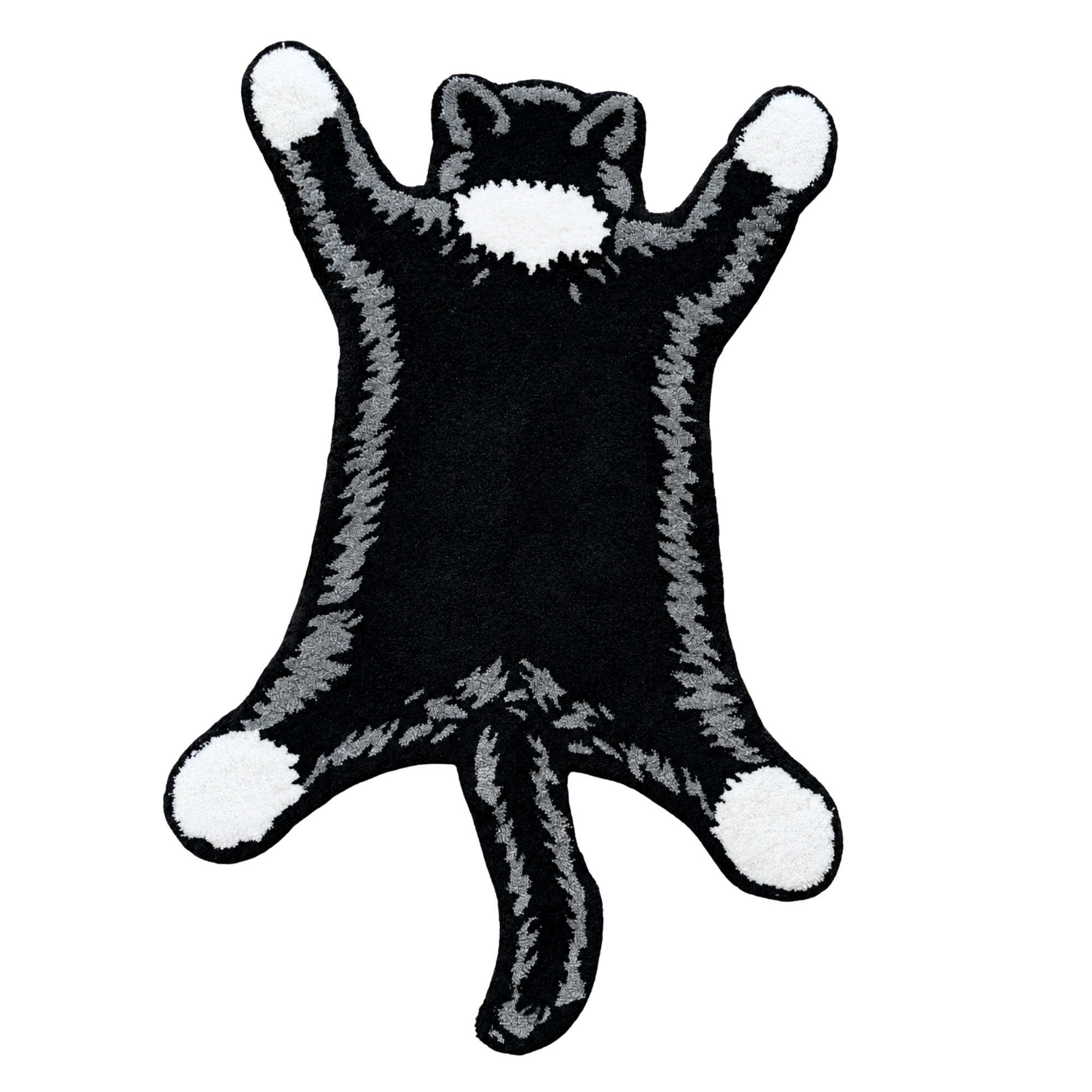 Tuxedo Cat Hunting Rug - Sleepy Peach