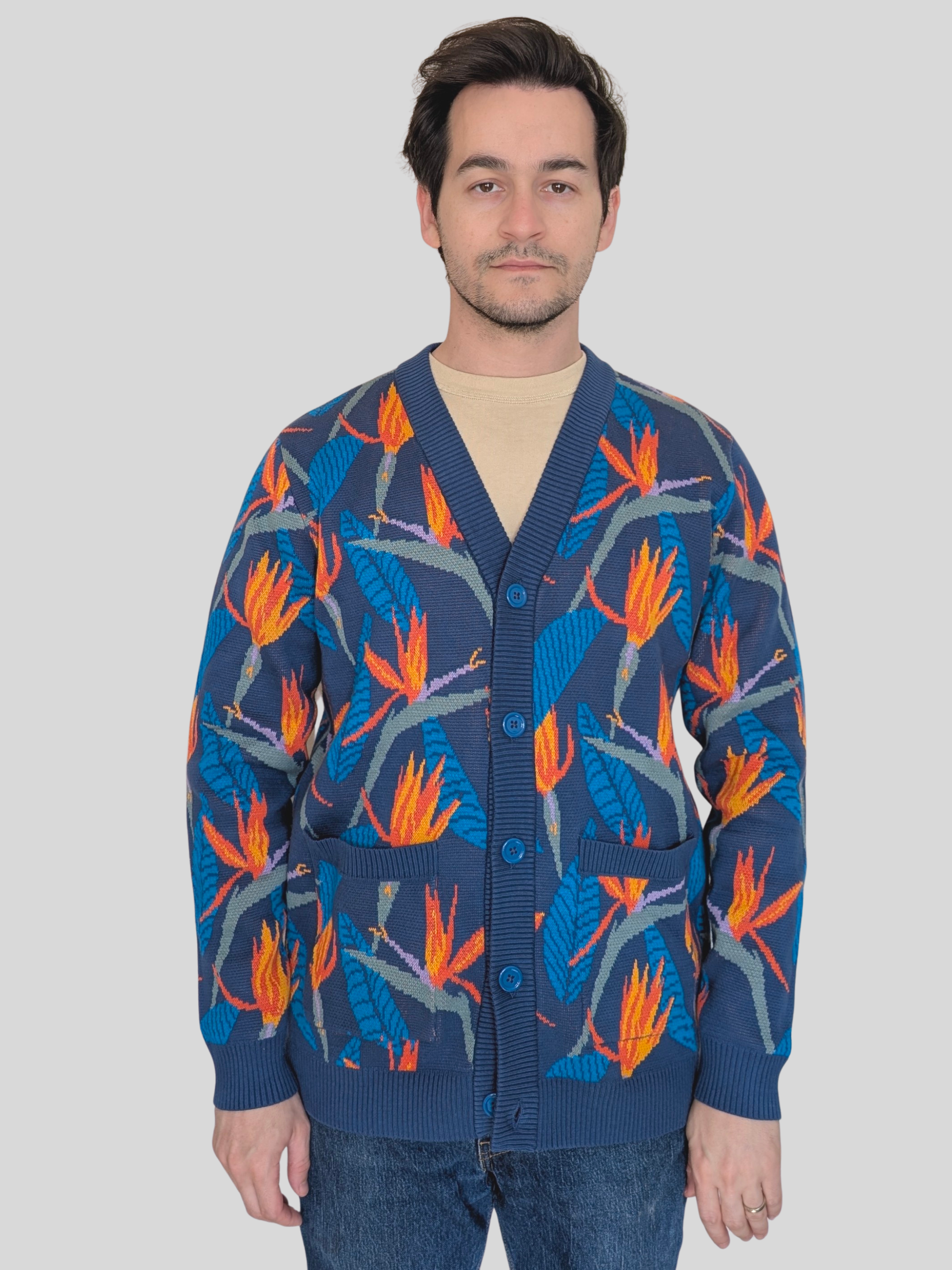 Bird of Paradise Strelitzia Cardigan (FEBRUARY PREORDER)