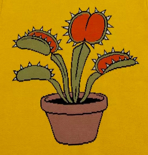 Venus Flytrap Sweater - Sleepy Peach
