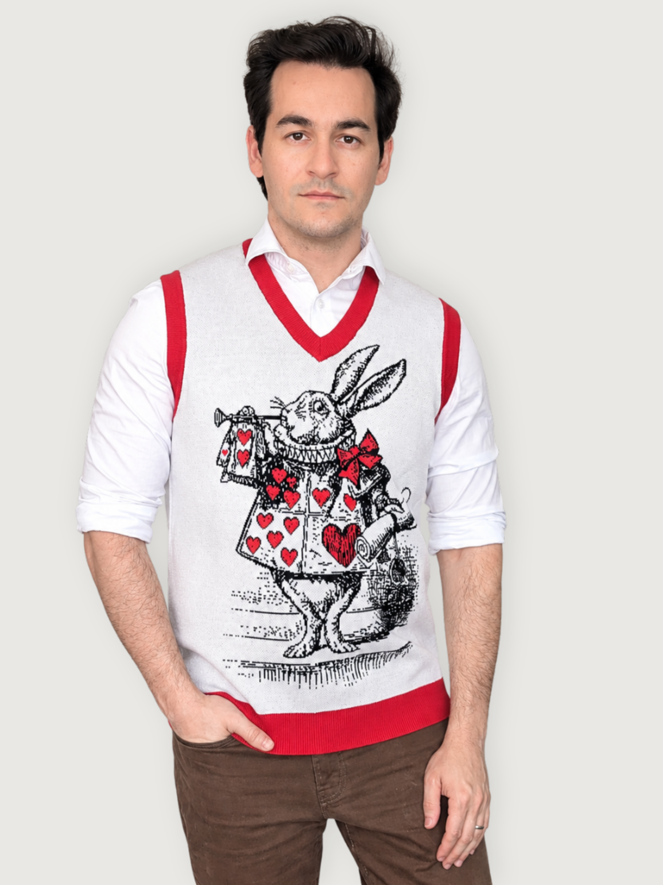 White Rabbit Vest - Sleepy Peach 1911