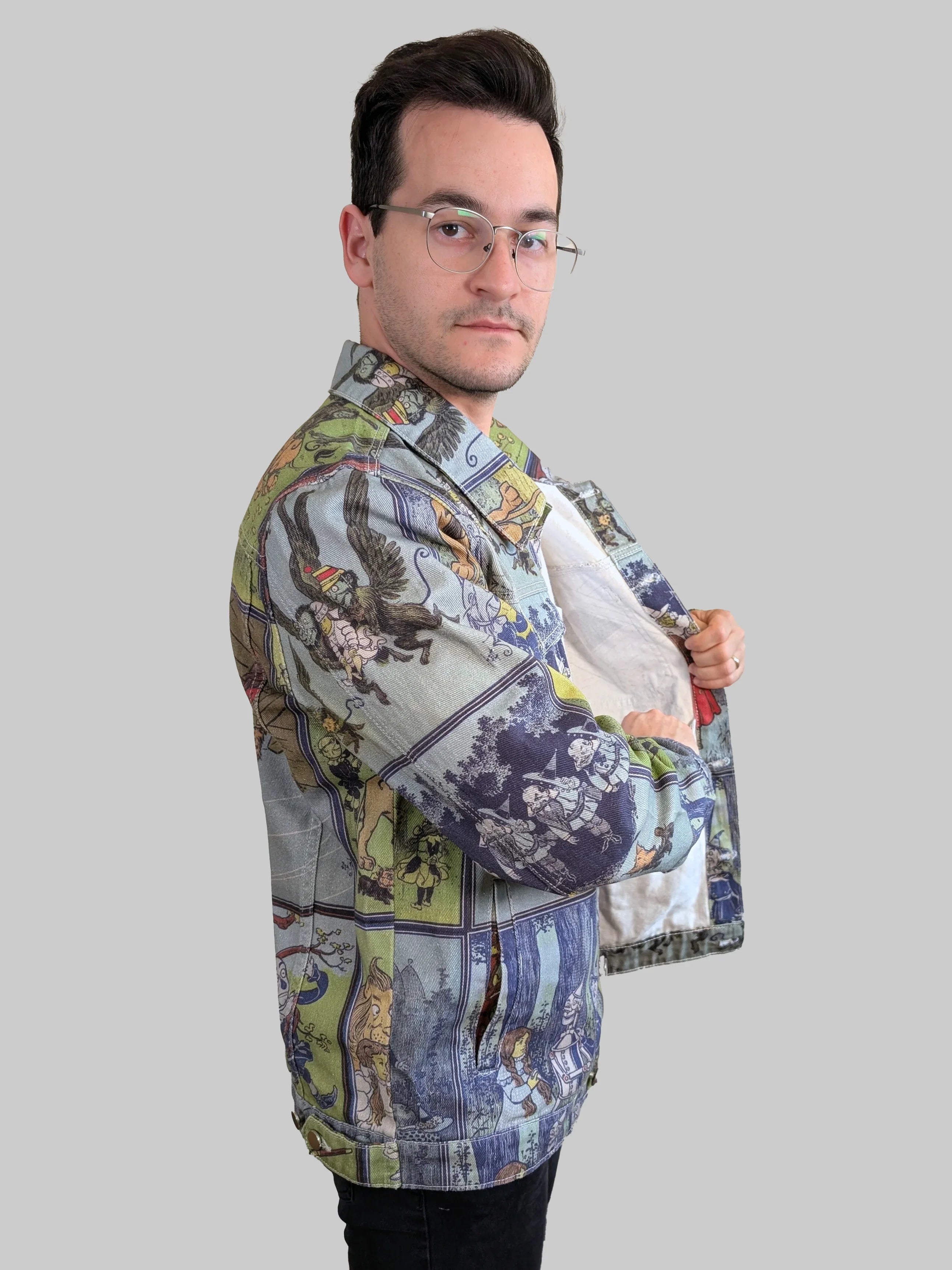 Wizard of Oz Denim Jacket - Sleepy Peach