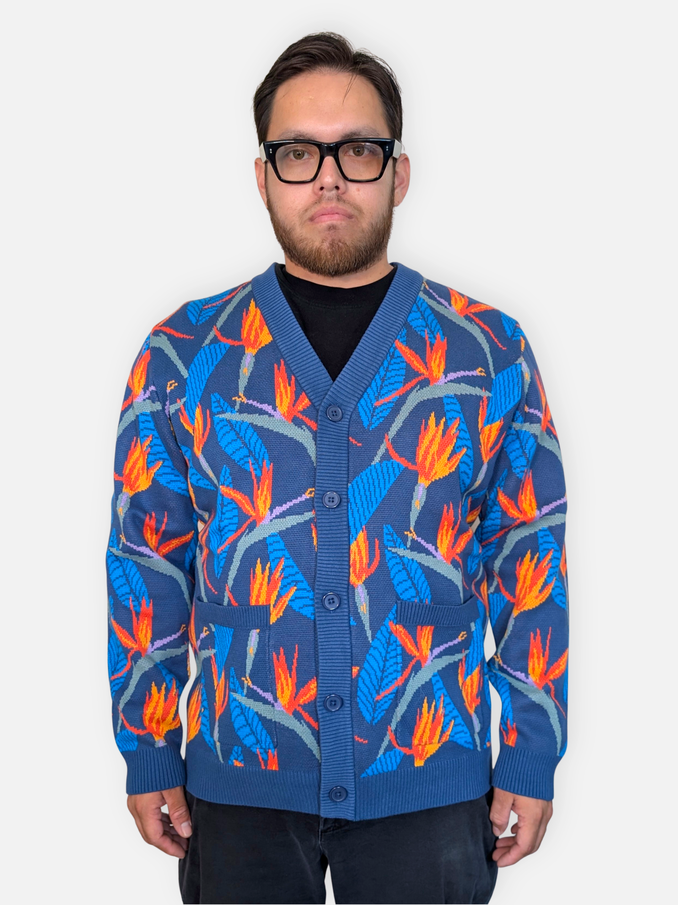Bird of Paradise Strelitzia Cardigan