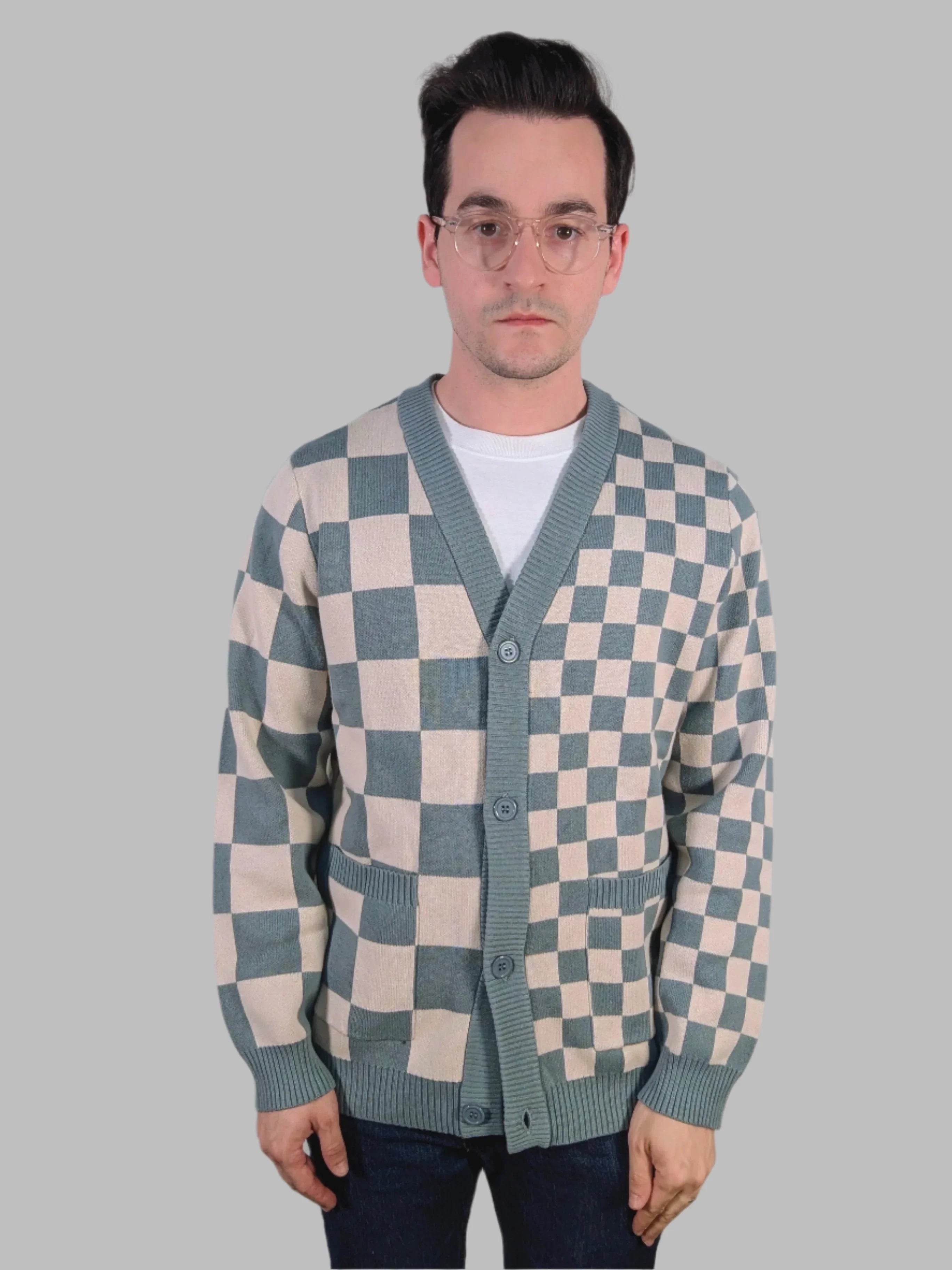 Dark Matcha Cardigan - Sleepy Peach